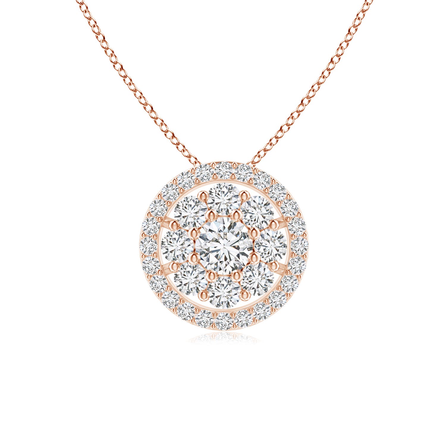 H, SI2 / 0.88 CT / 14 KT Rose Gold