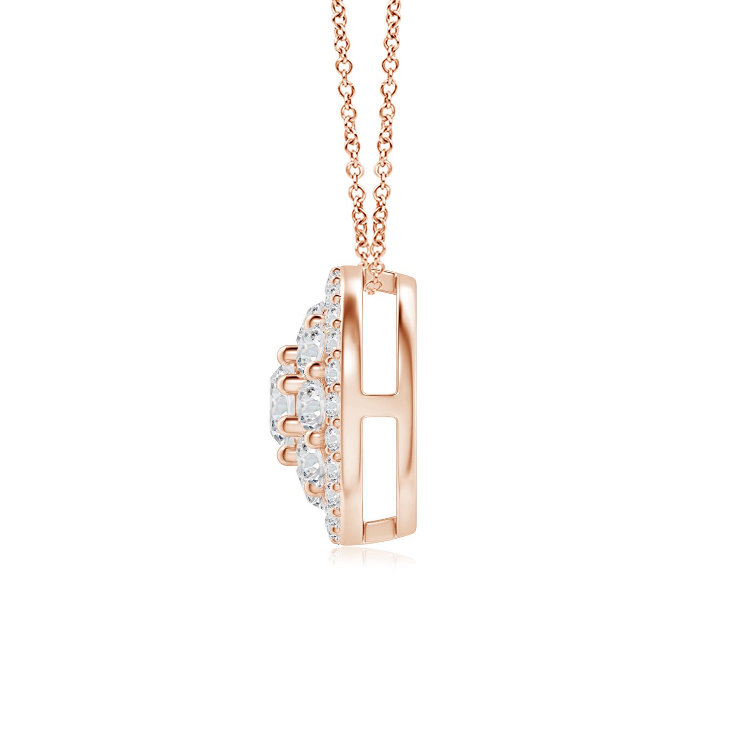 H, SI2 / 0.88 CT / 14 KT Rose Gold