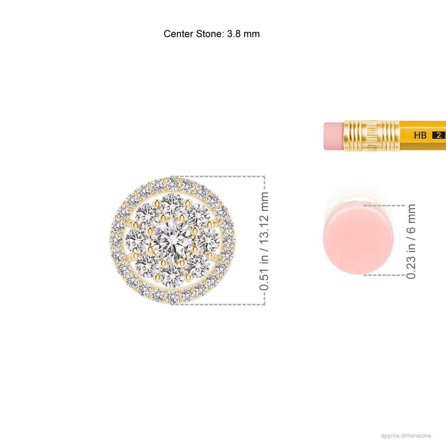 I-J, I1-I2 / 0.88 CT / 14 KT Yellow Gold