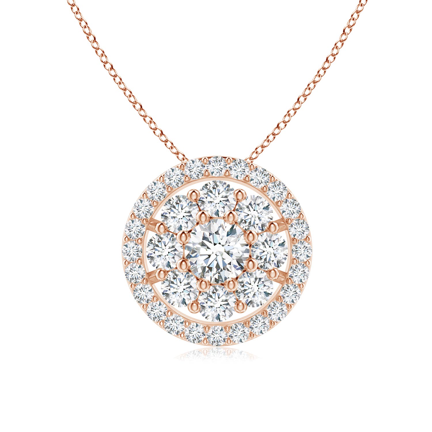 G, VS2 / 1.33 CT / 14 KT Rose Gold