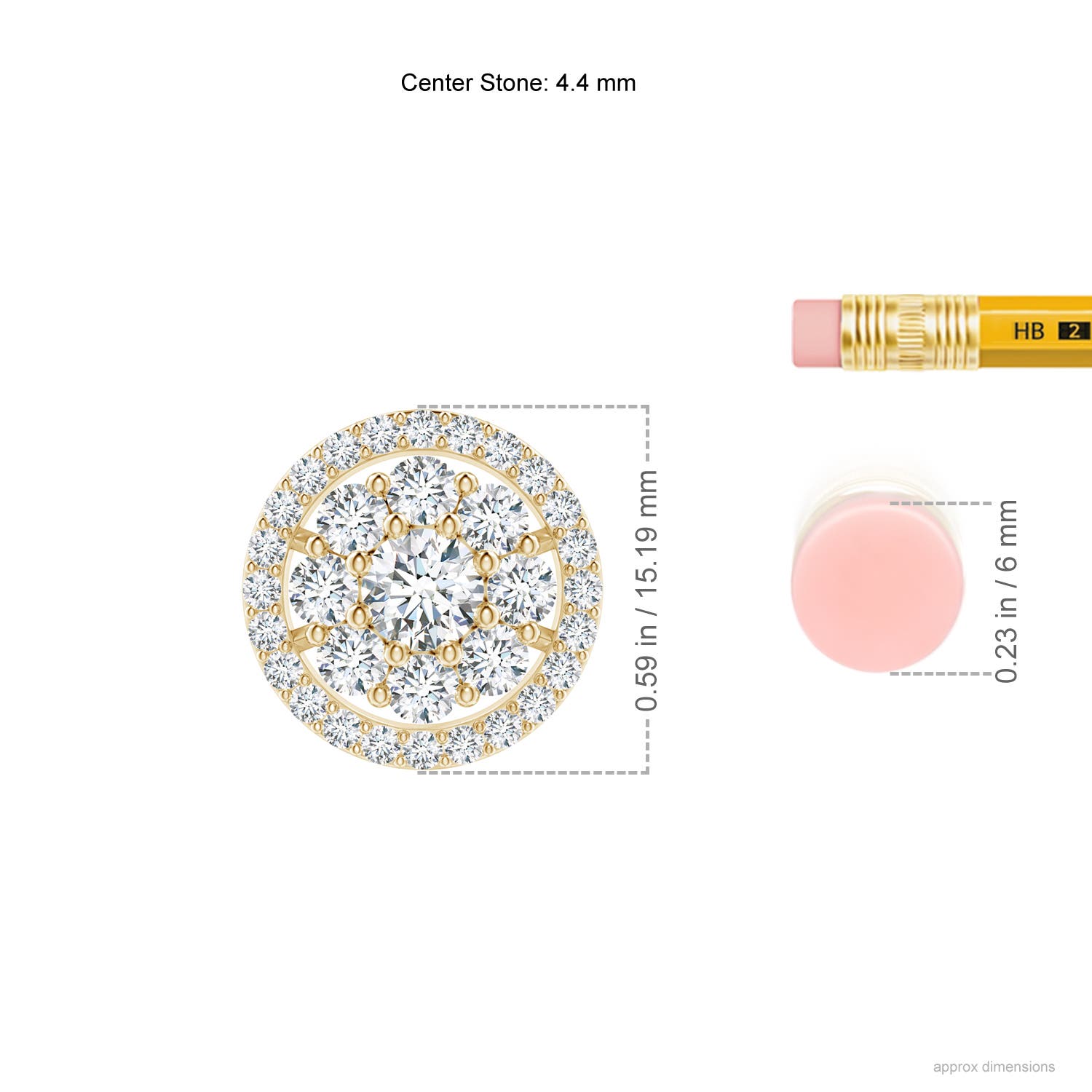 F-G, VS / 1.33 CT / 14 KT Yellow Gold