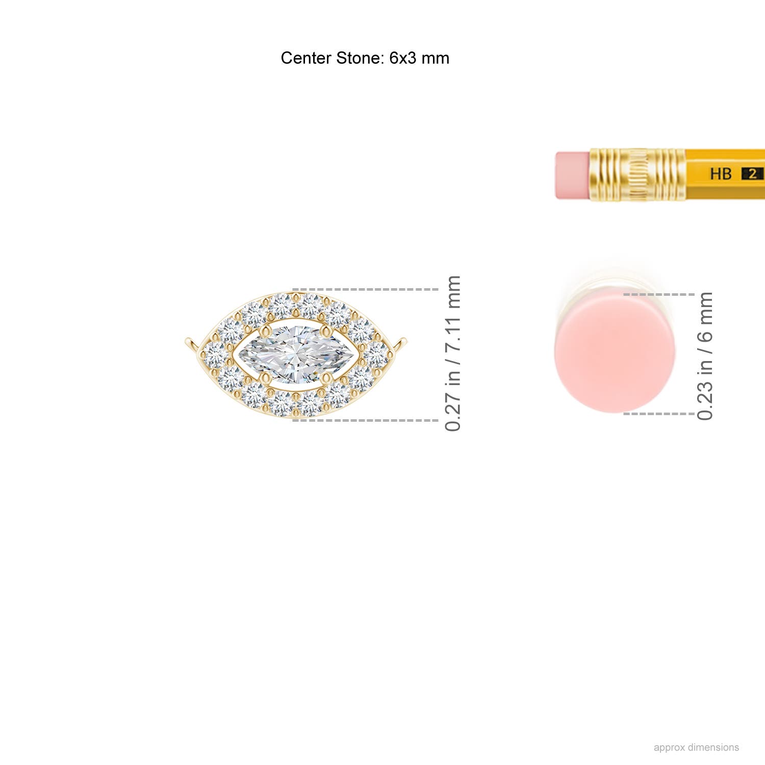 G, VS2 / 0.39 CT / 14 KT Yellow Gold