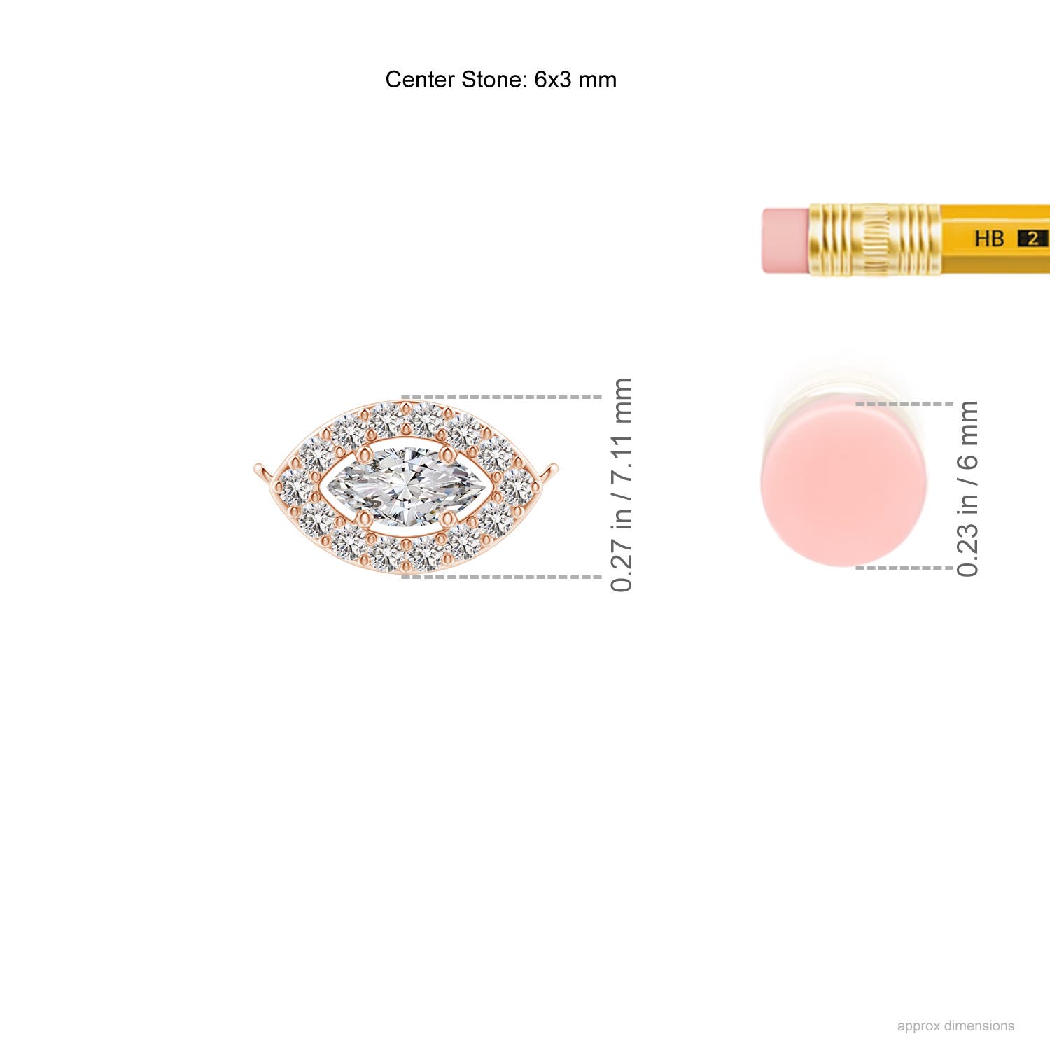 I-J, I1-I2 / 0.39 CT / 14 KT Rose Gold