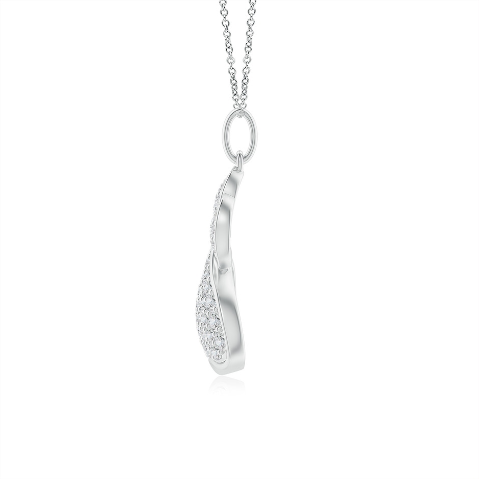 1.9mm HSI2 Pave-Set Diamond Paw Pendant in White Gold side 199