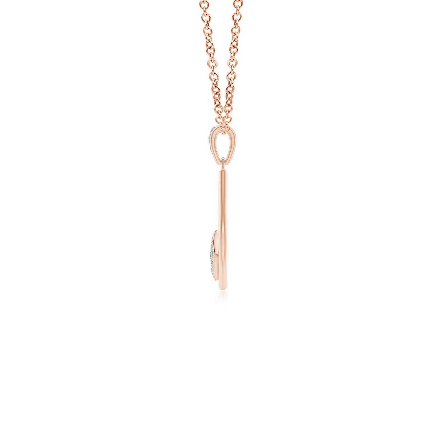 K, I3 / 0.09 CT / 14 KT Rose Gold