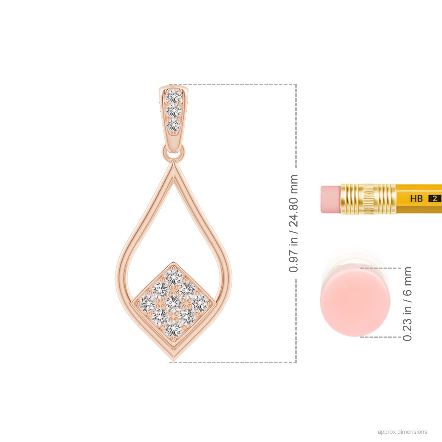 I-J, I1-I2 / 0.13 CT / 14 KT Rose Gold