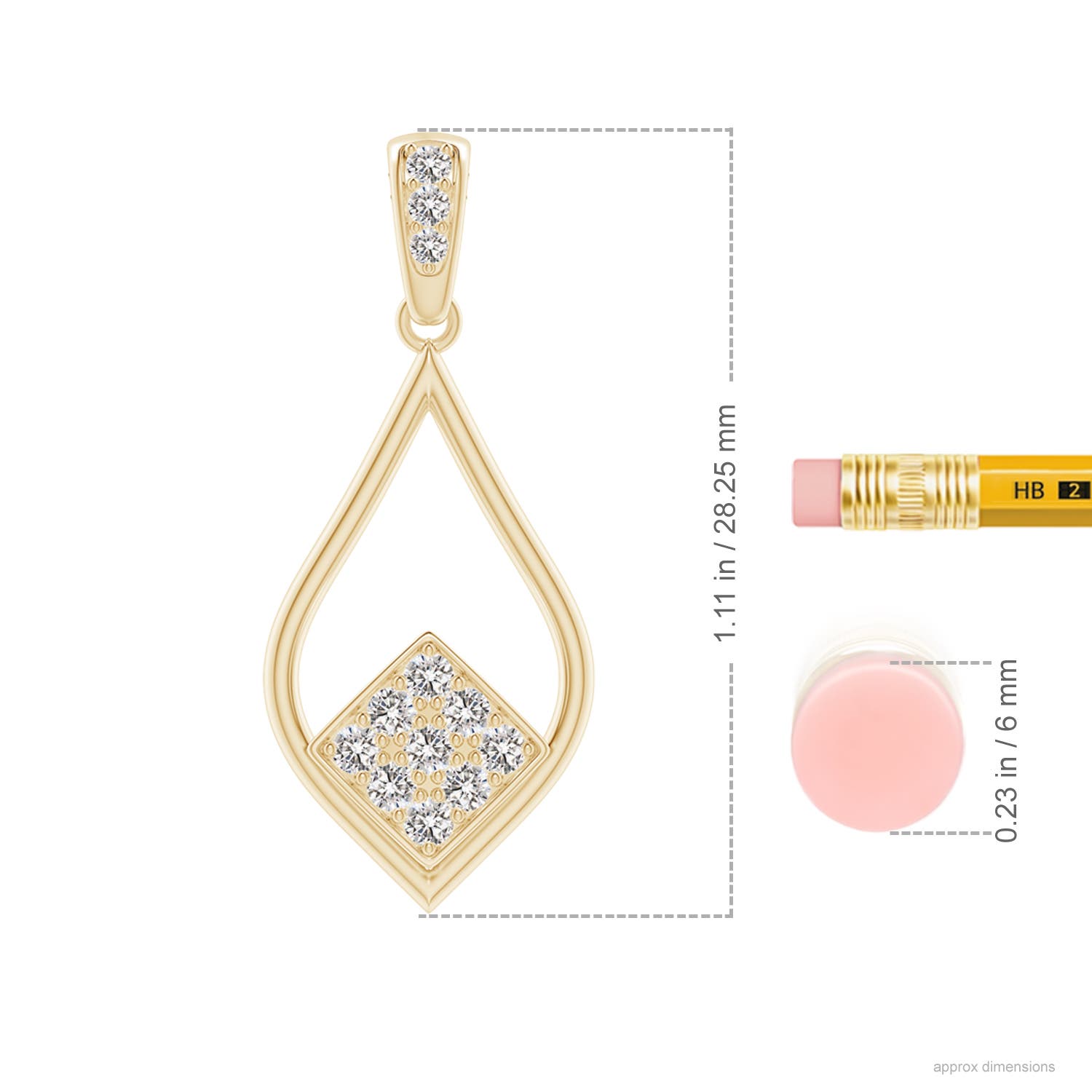 I-J, I1-I2 / 0.2 CT / 14 KT Yellow Gold