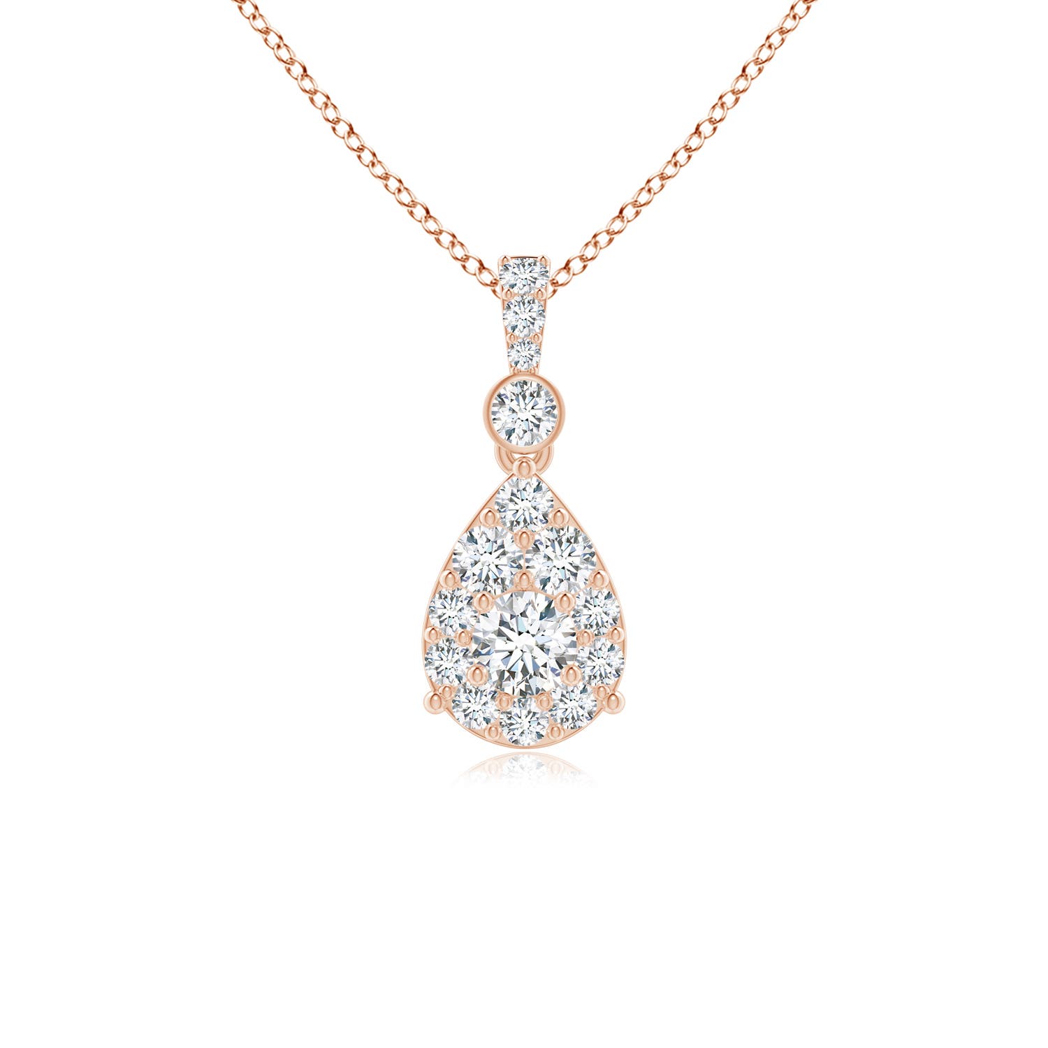 F-G, VS / 0.51 CT / 14 KT Rose Gold