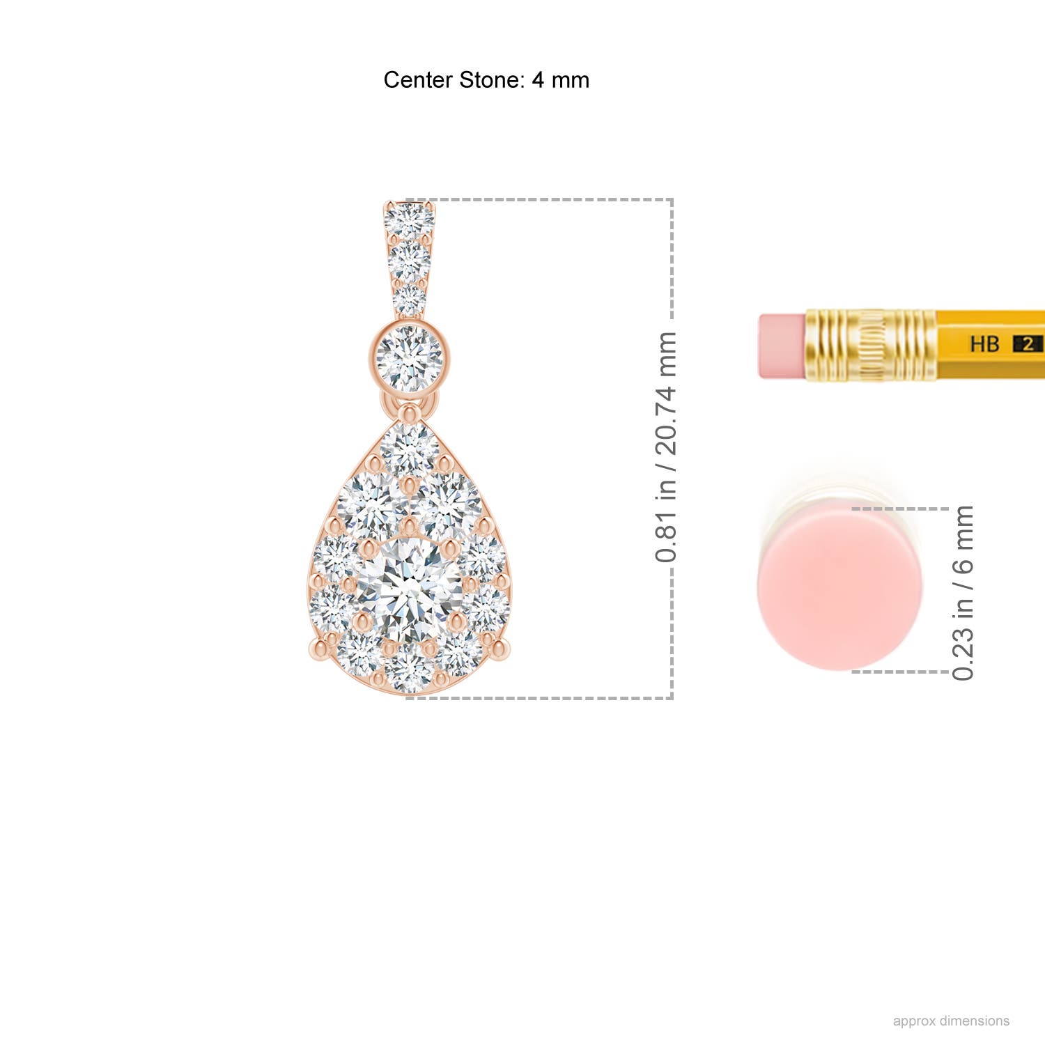 G, VS2 / 0.73 CT / 14 KT Rose Gold