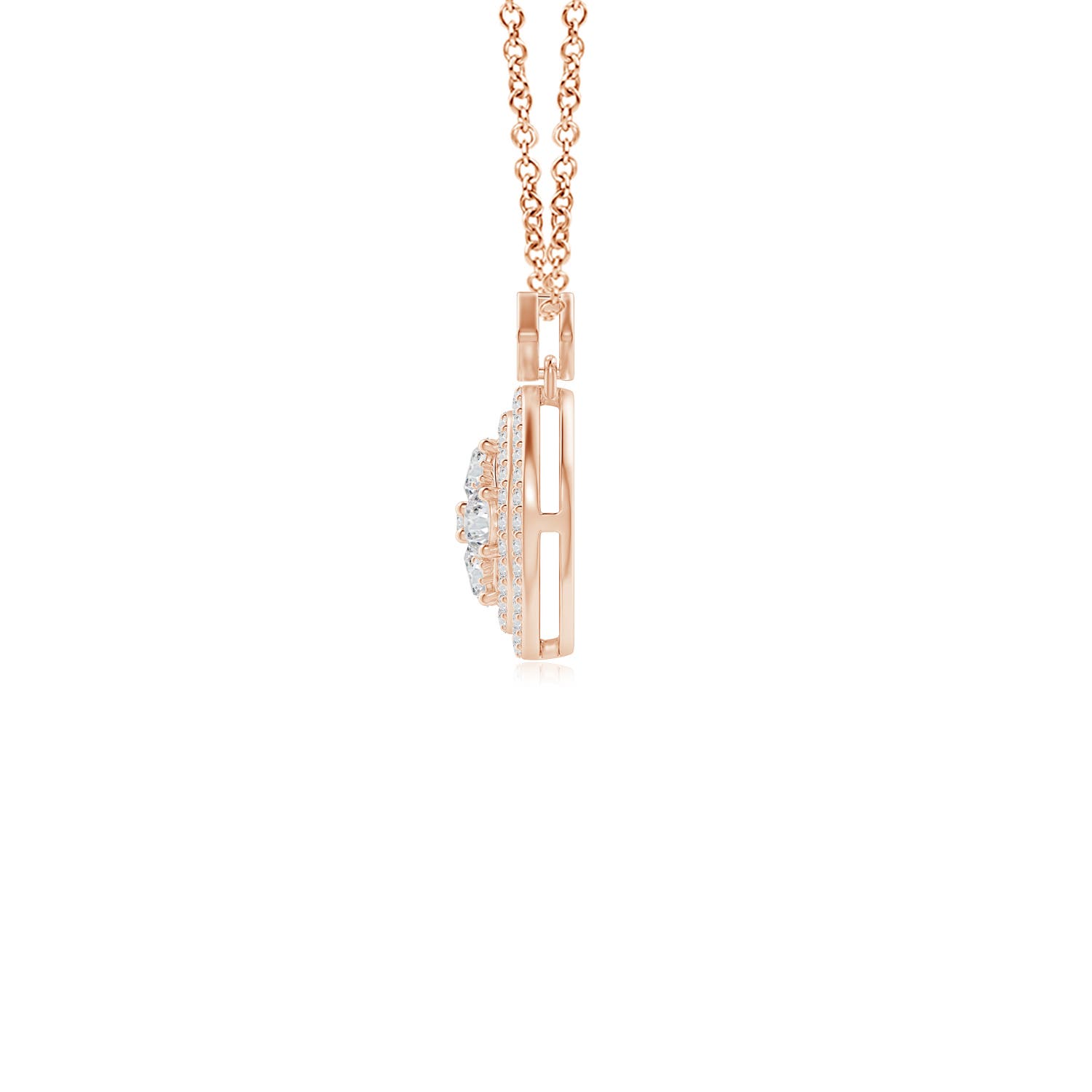 H, SI2 / 0.76 CT / 14 KT Rose Gold