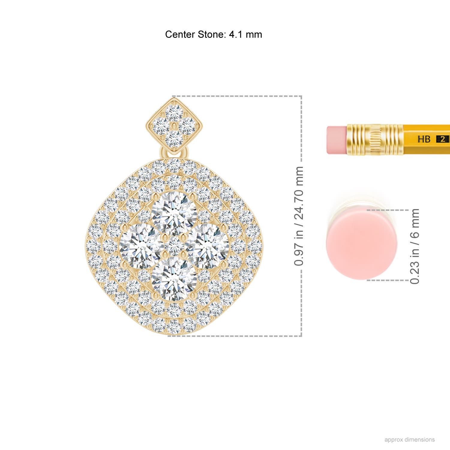 G, VS2 / 1.75 CT / 14 KT Yellow Gold