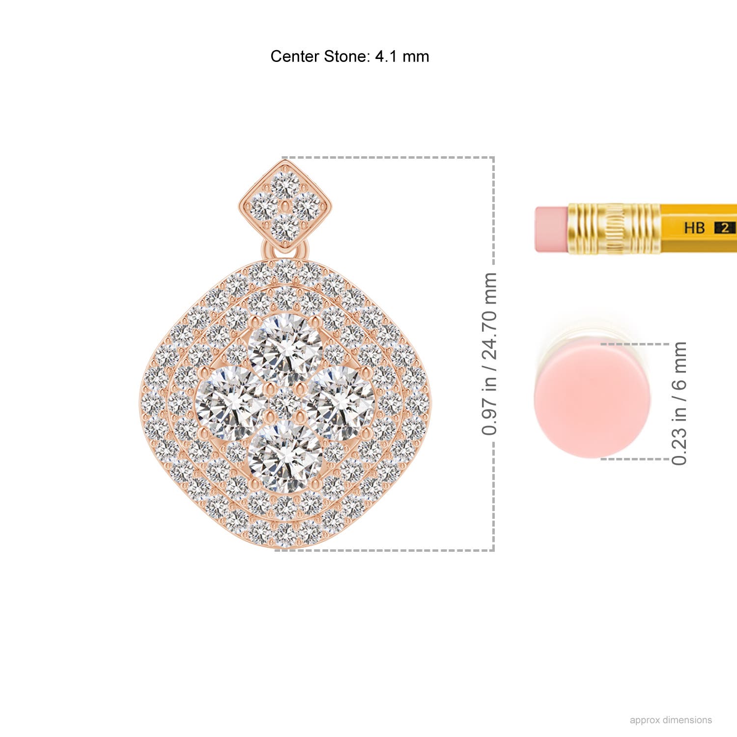 I-J, I1-I2 / 1.75 CT / 14 KT Rose Gold