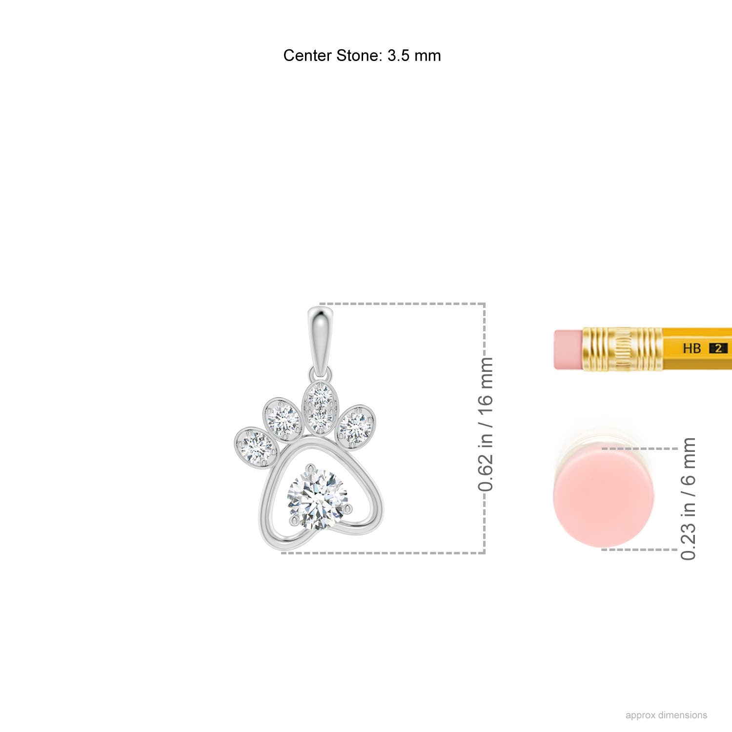 G, VS2 / 0.25 CT / 14 KT White Gold