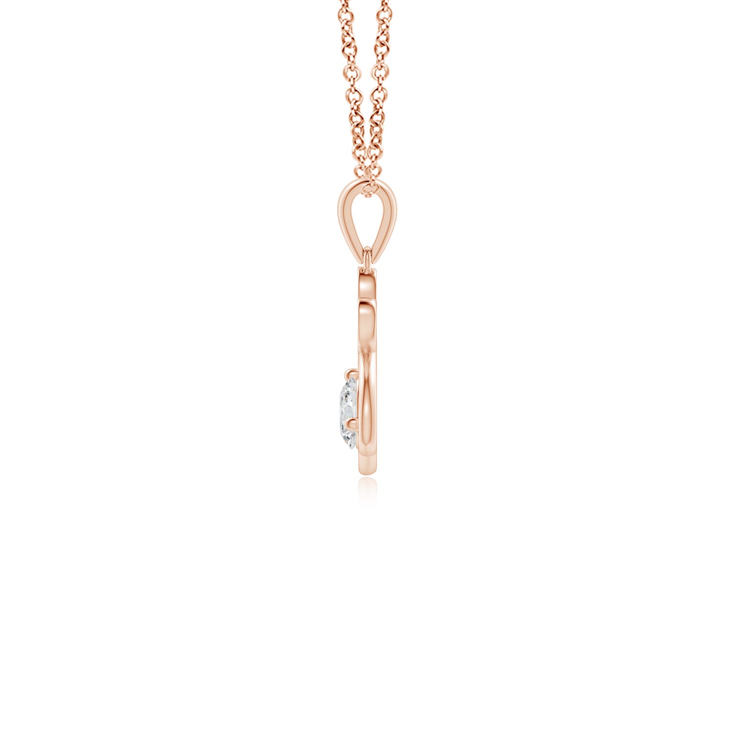 H, SI2 / 0.25 CT / 14 KT Rose Gold