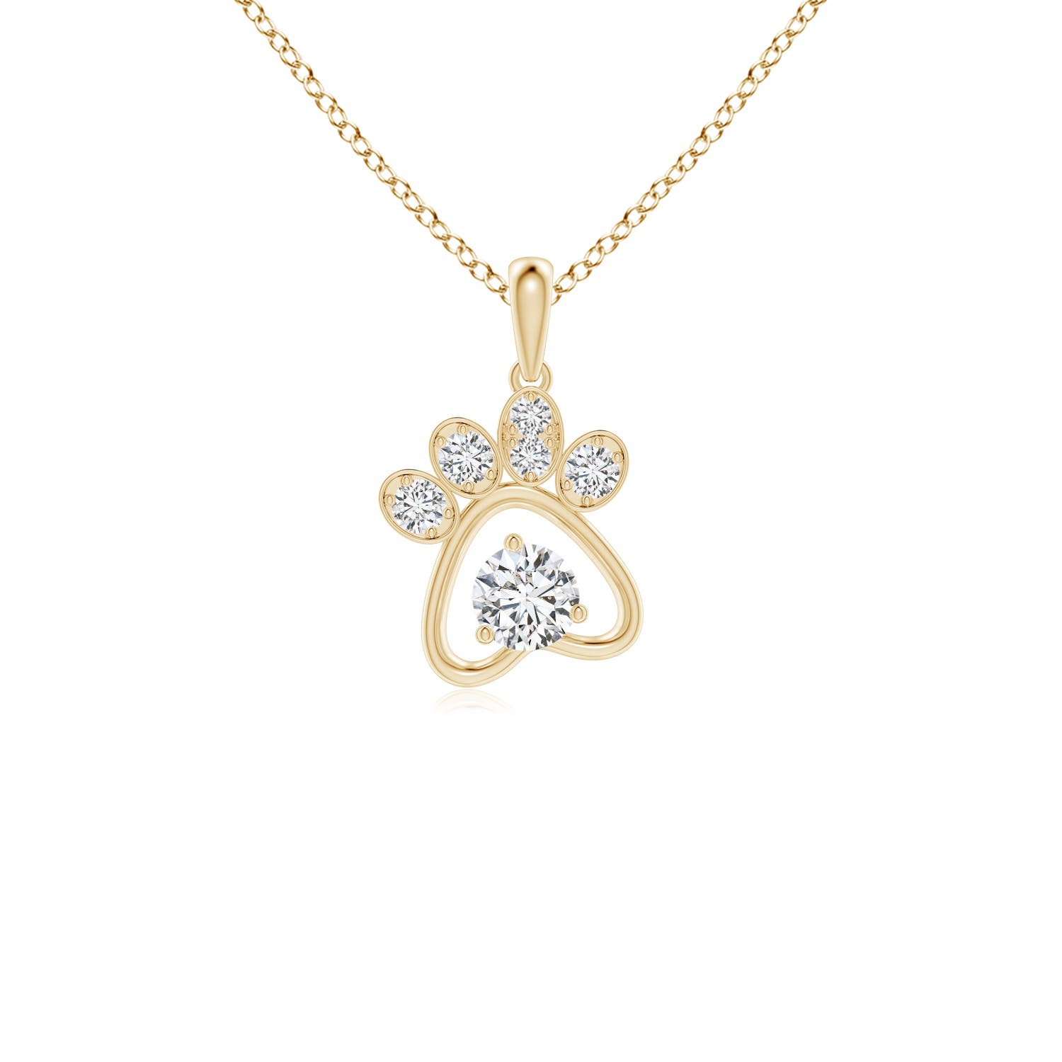 H, SI2 / 0.25 CT / 14 KT Yellow Gold