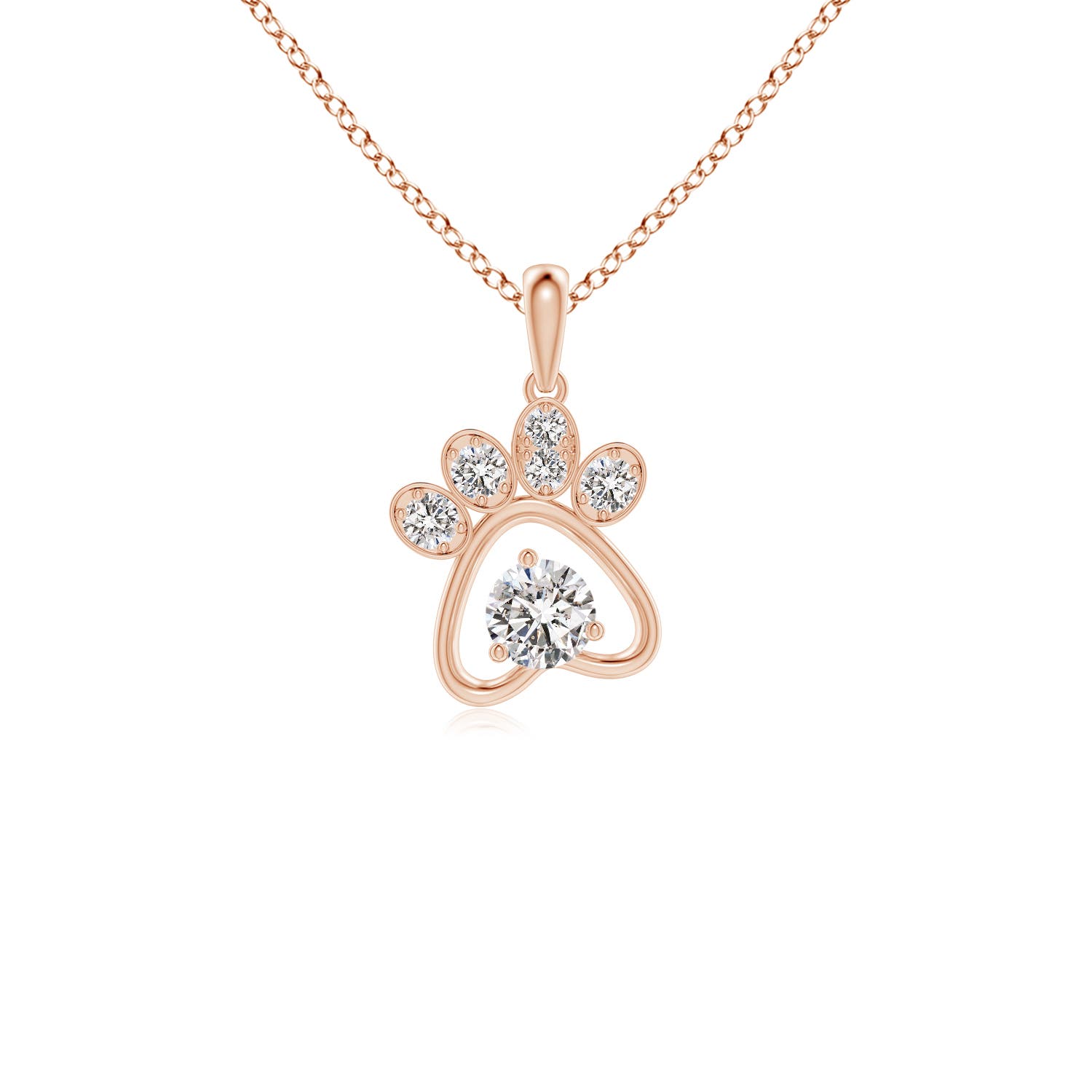 I-J, I1-I2 / 0.25 CT / 14 KT Rose Gold