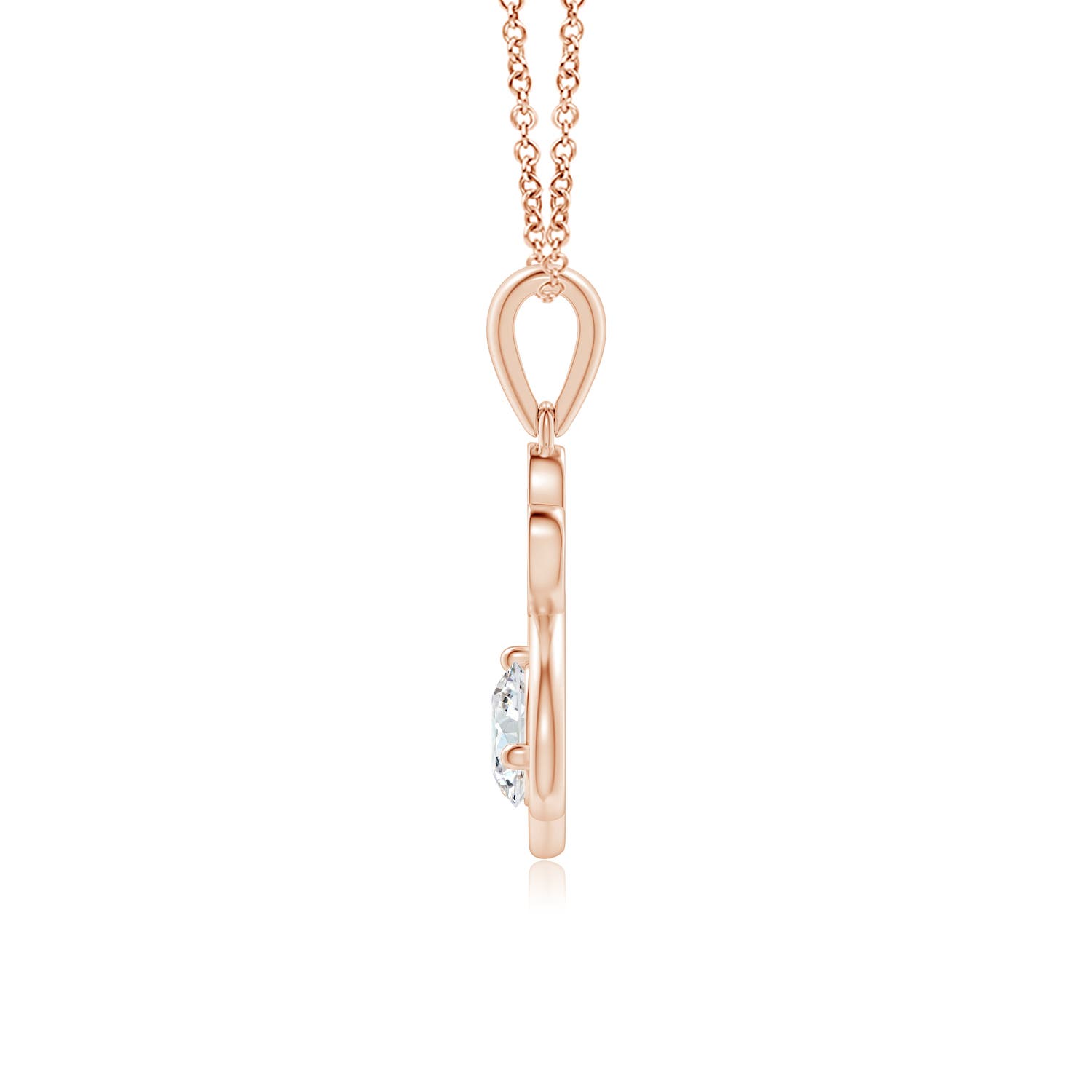 G, VS2 / 0.61 CT / 14 KT Rose Gold