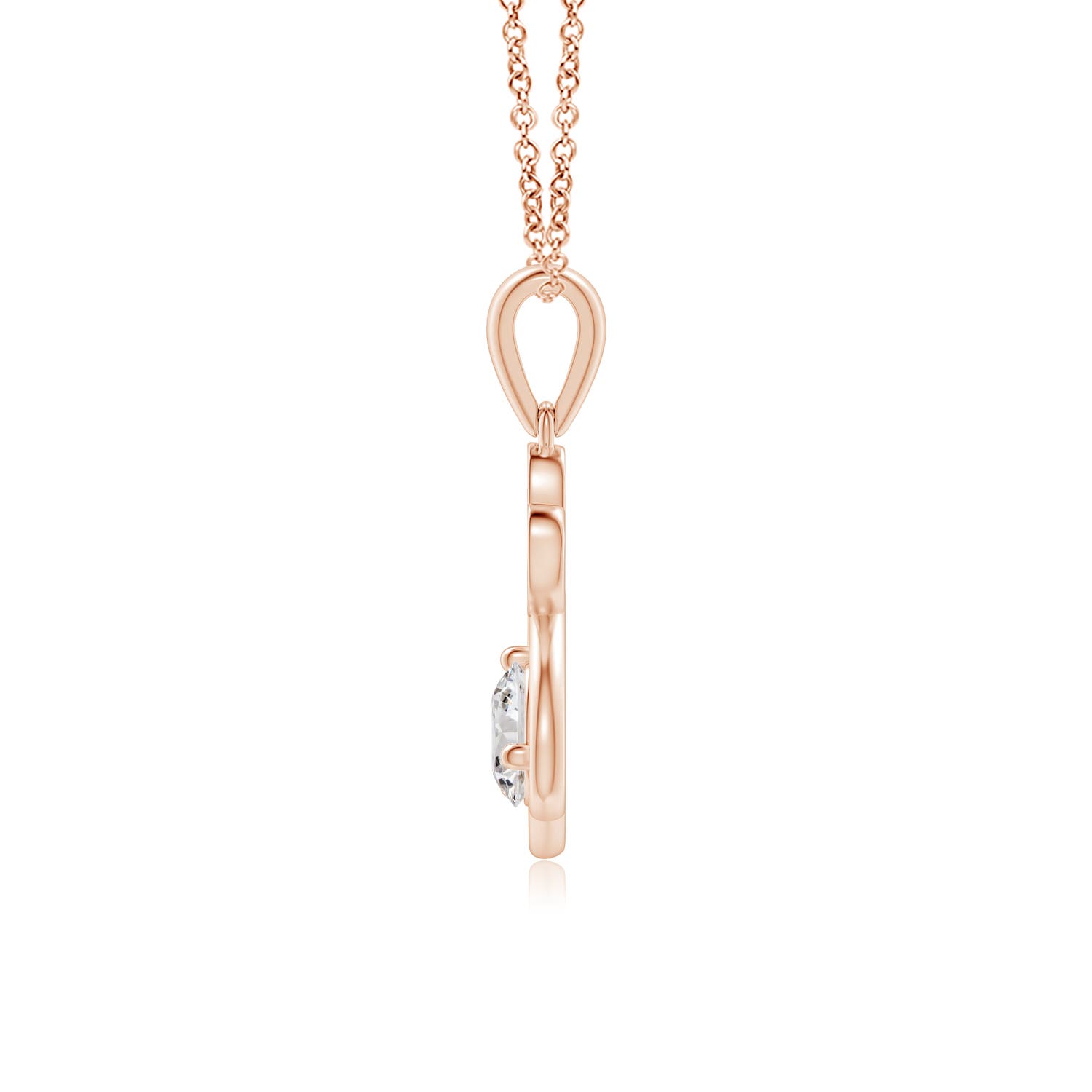 I-J, I1-I2 / 0.61 CT / 14 KT Rose Gold