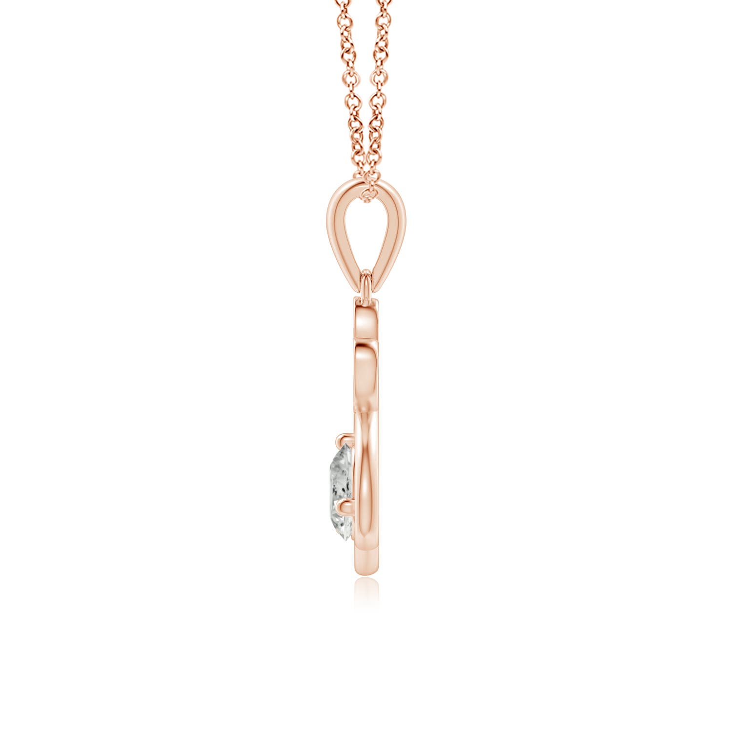 K, I3 / 0.61 CT / 14 KT Rose Gold