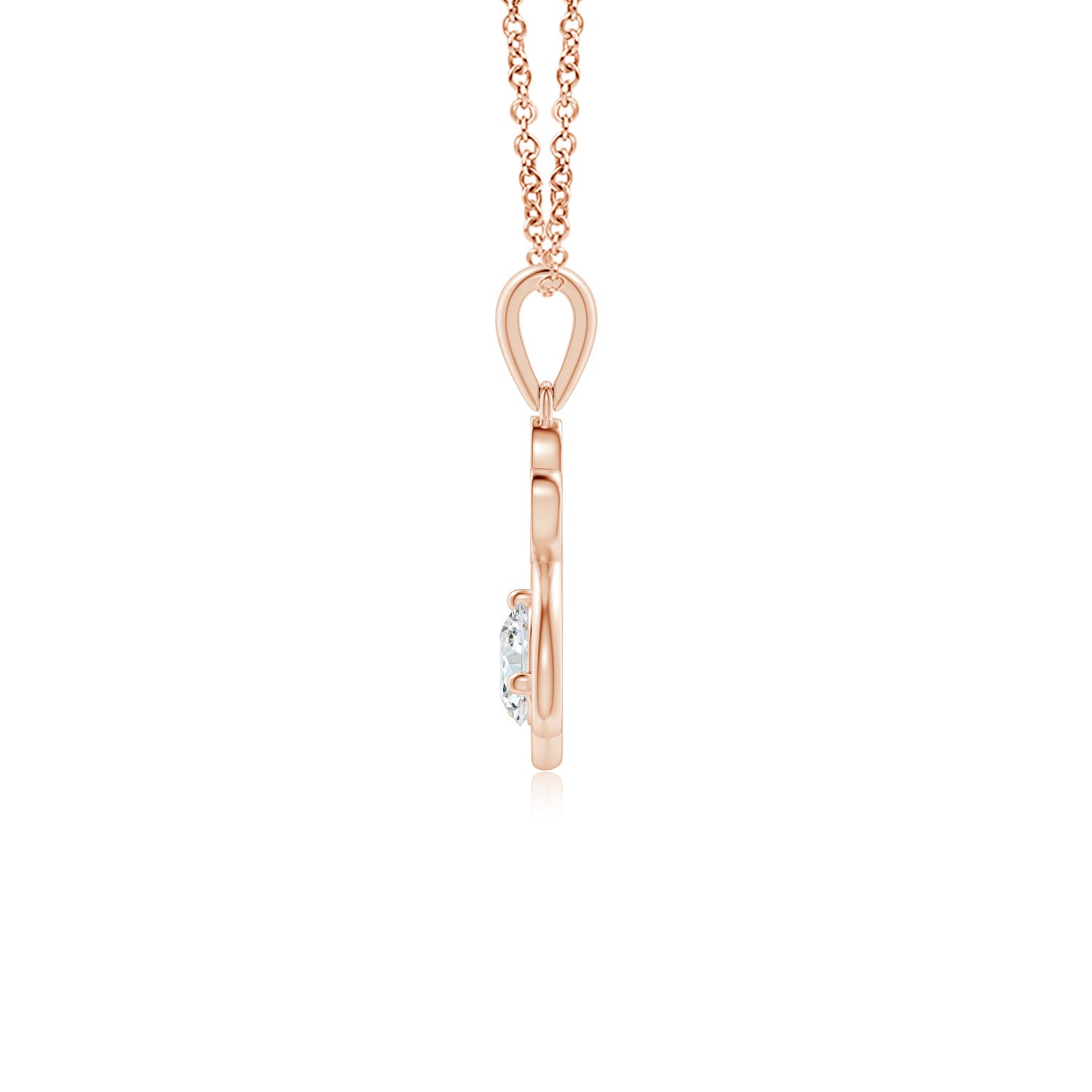 G, VS2 / 0.37 CT / 14 KT Rose Gold