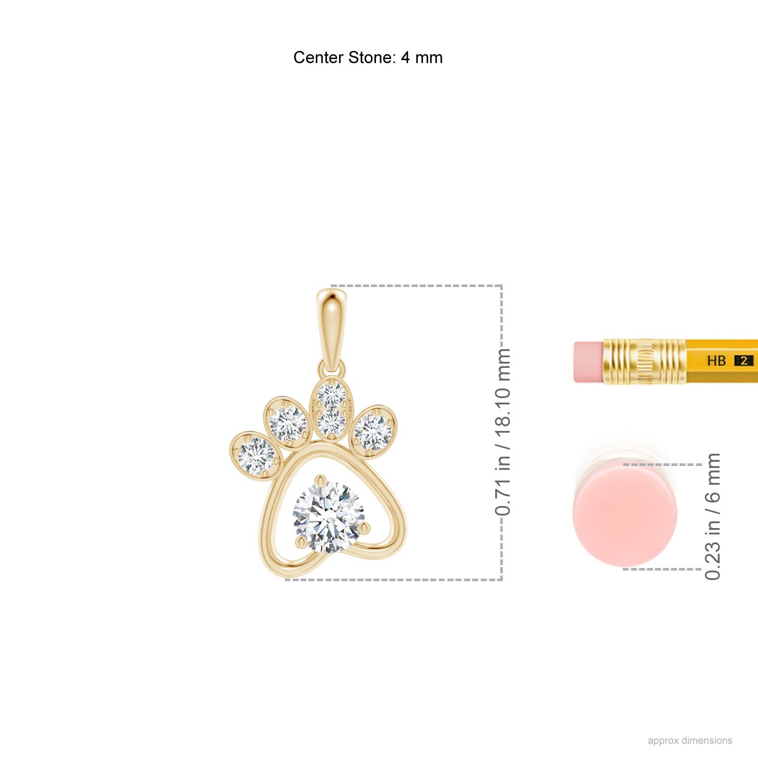 G, VS2 / 0.37 CT / 14 KT Yellow Gold