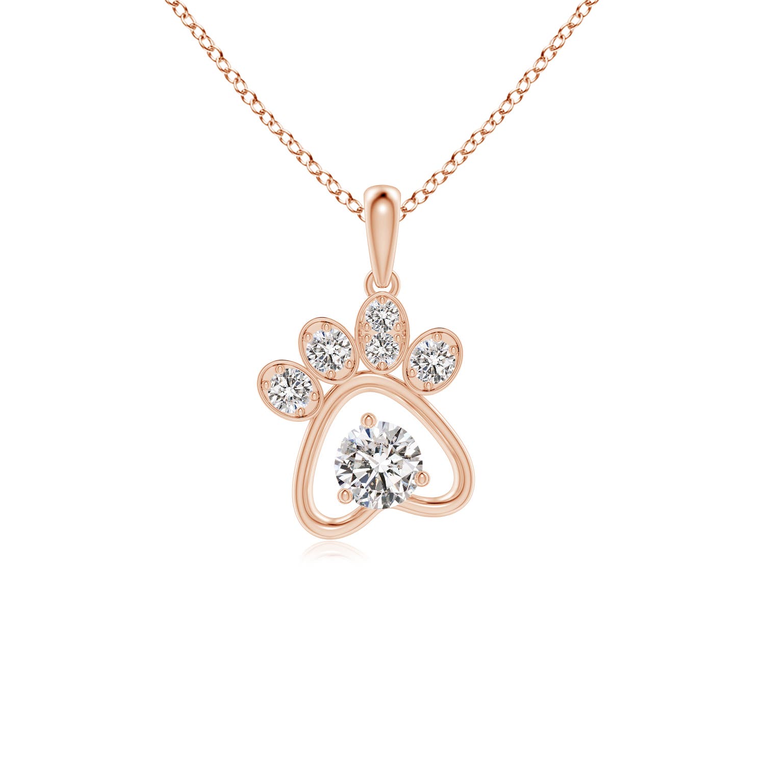 I-J, I1-I2 / 0.37 CT / 14 KT Rose Gold