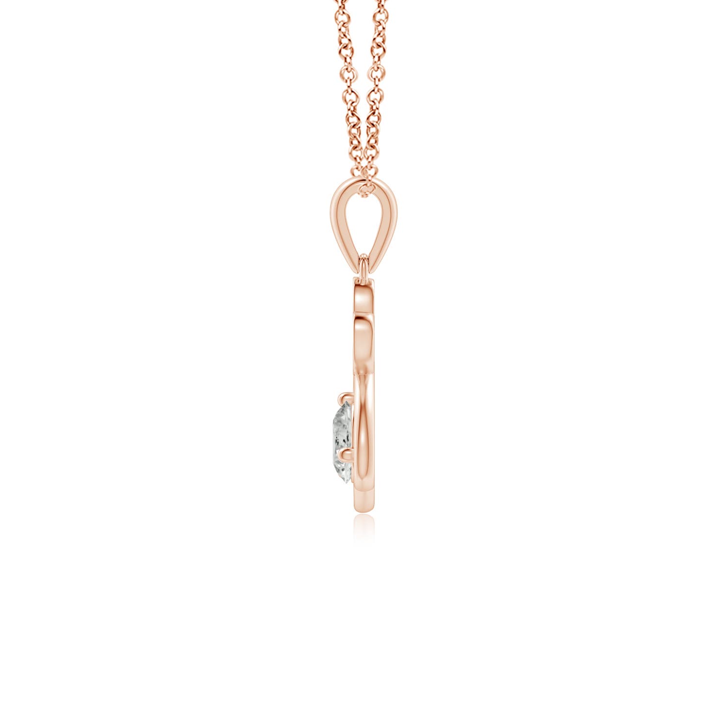 K, I3 / 0.37 CT / 14 KT Rose Gold