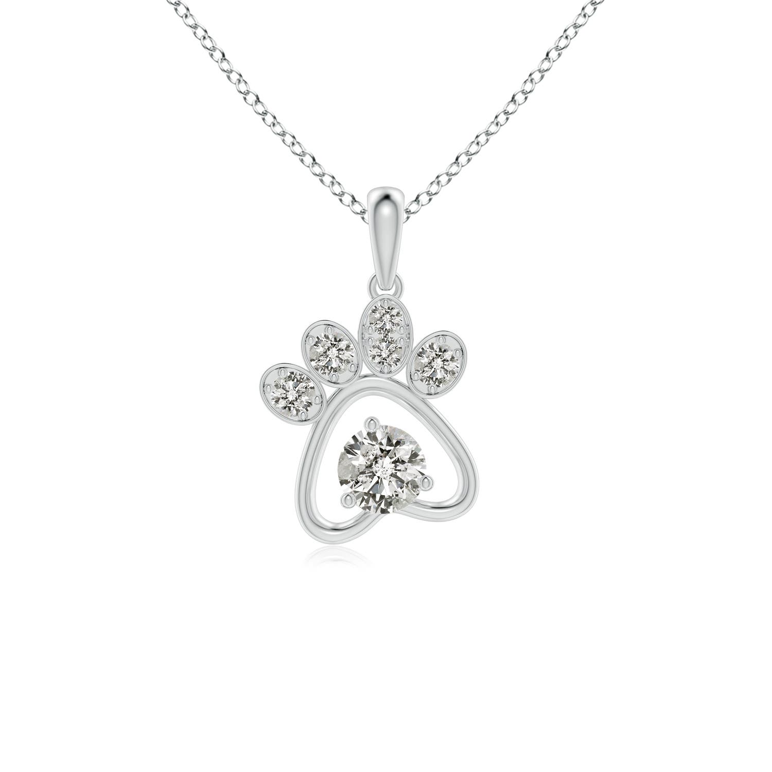 K, I3 / 0.37 CT / 14 KT White Gold