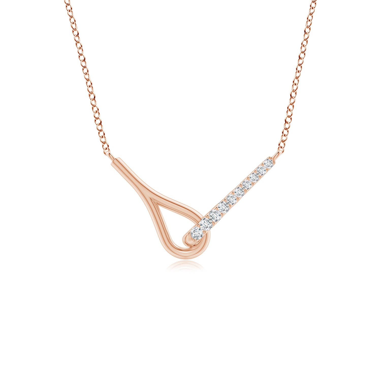 G, VS2 / 0.09 CT / 14 KT Rose Gold