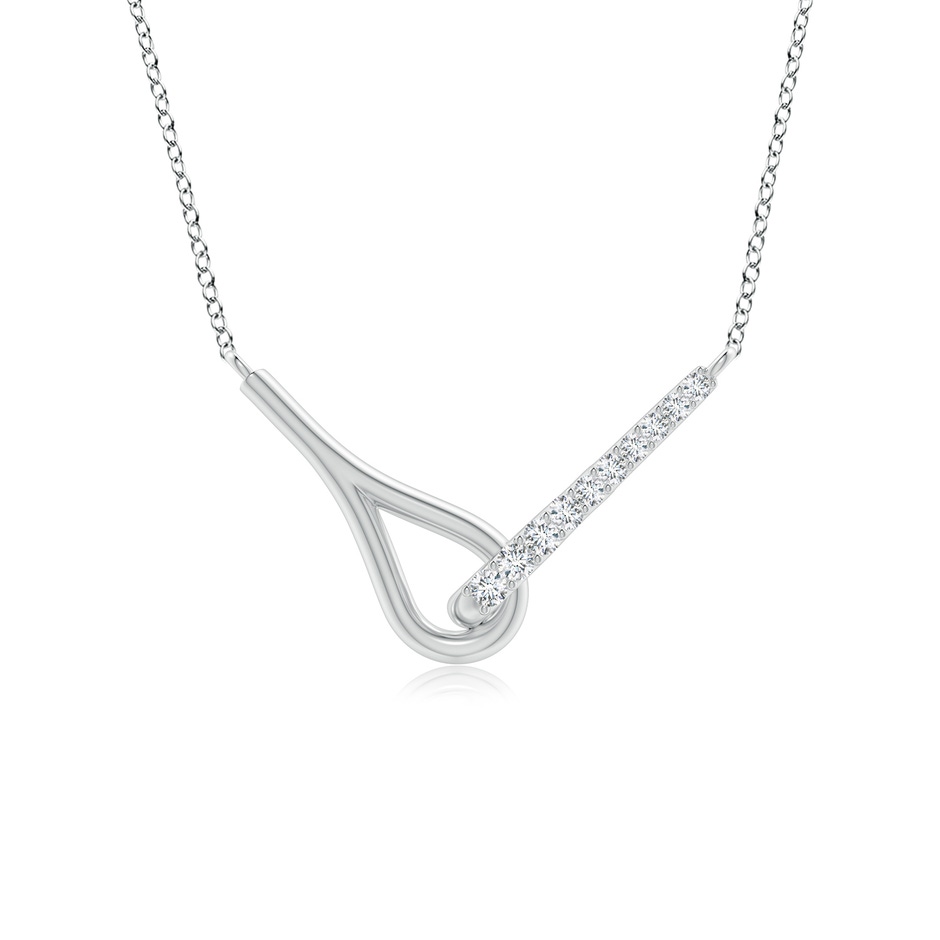 1.75mm GVS2 Diamond Interlocking Loop Pendant in P950 Platinum 