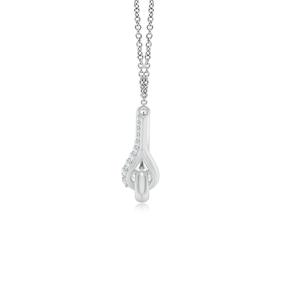 1.75mm GVS2 Diamond Interlocking Loop Pendant in P950 Platinum side 199