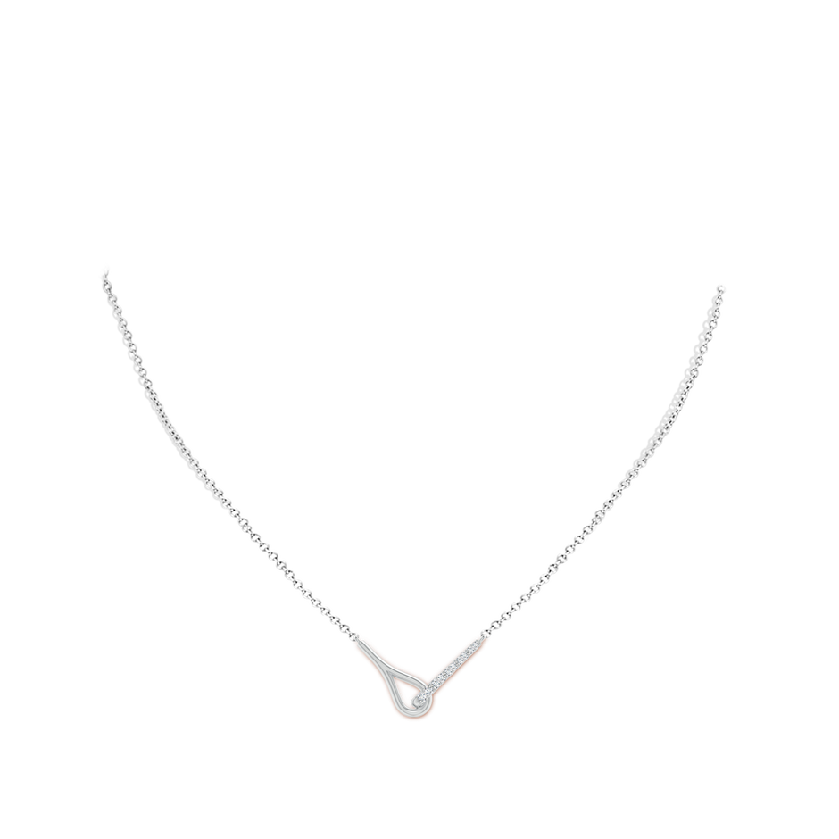 1.75mm GVS2 Diamond Interlocking Loop Pendant in P950 Platinum pen