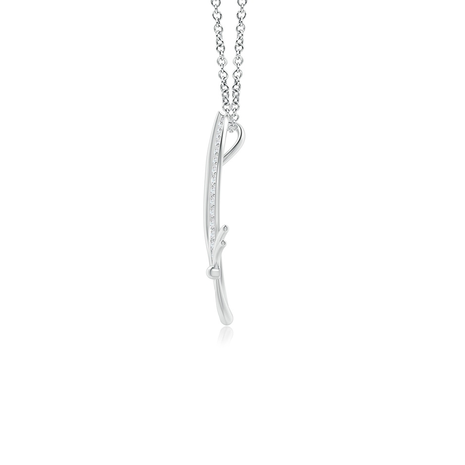 1.3mm GVS2 Nature Inspired Diamond Butterfly Pendant in P950 Platinum side-1