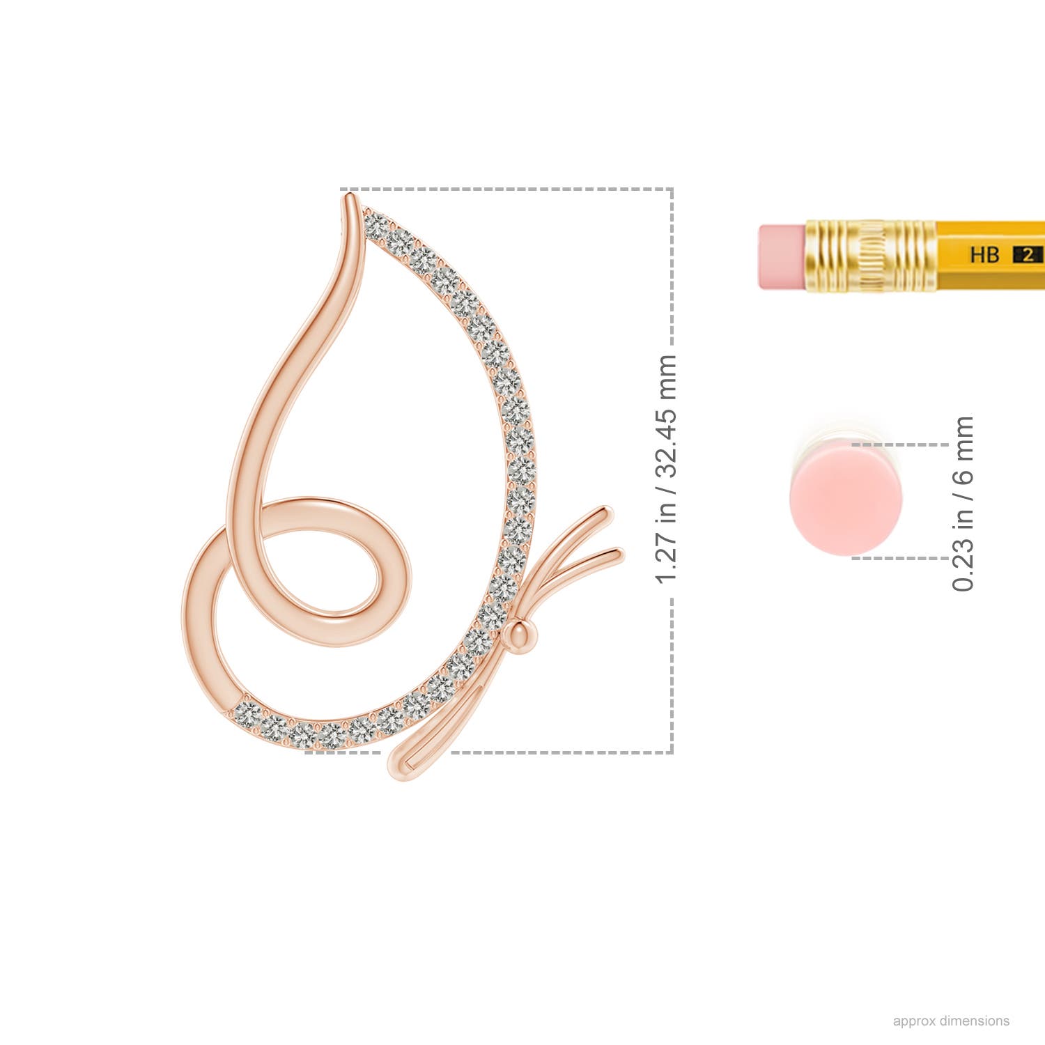 K, I3 / 0.34 CT / 14 KT Rose Gold