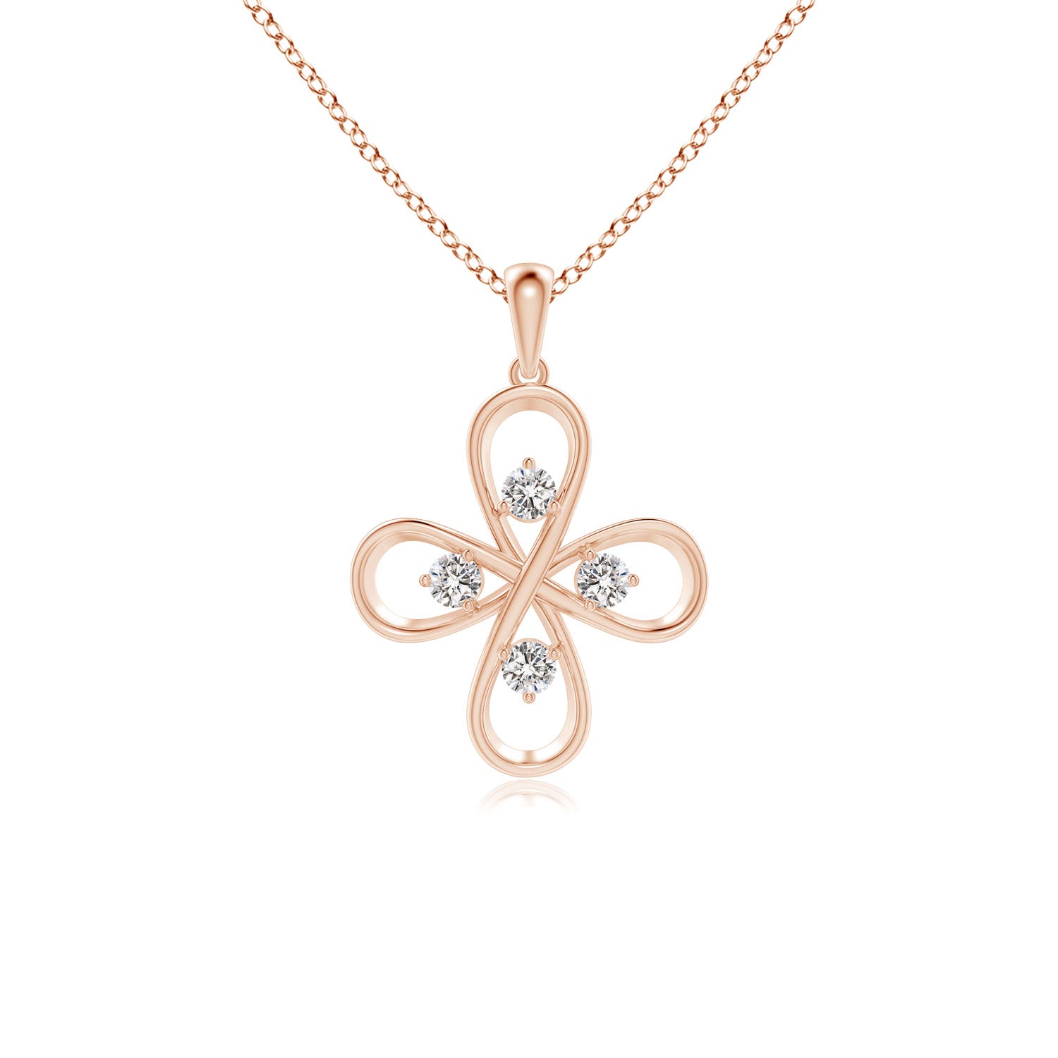 I-J, I1-I2 / 0.23 CT / 14 KT Rose Gold