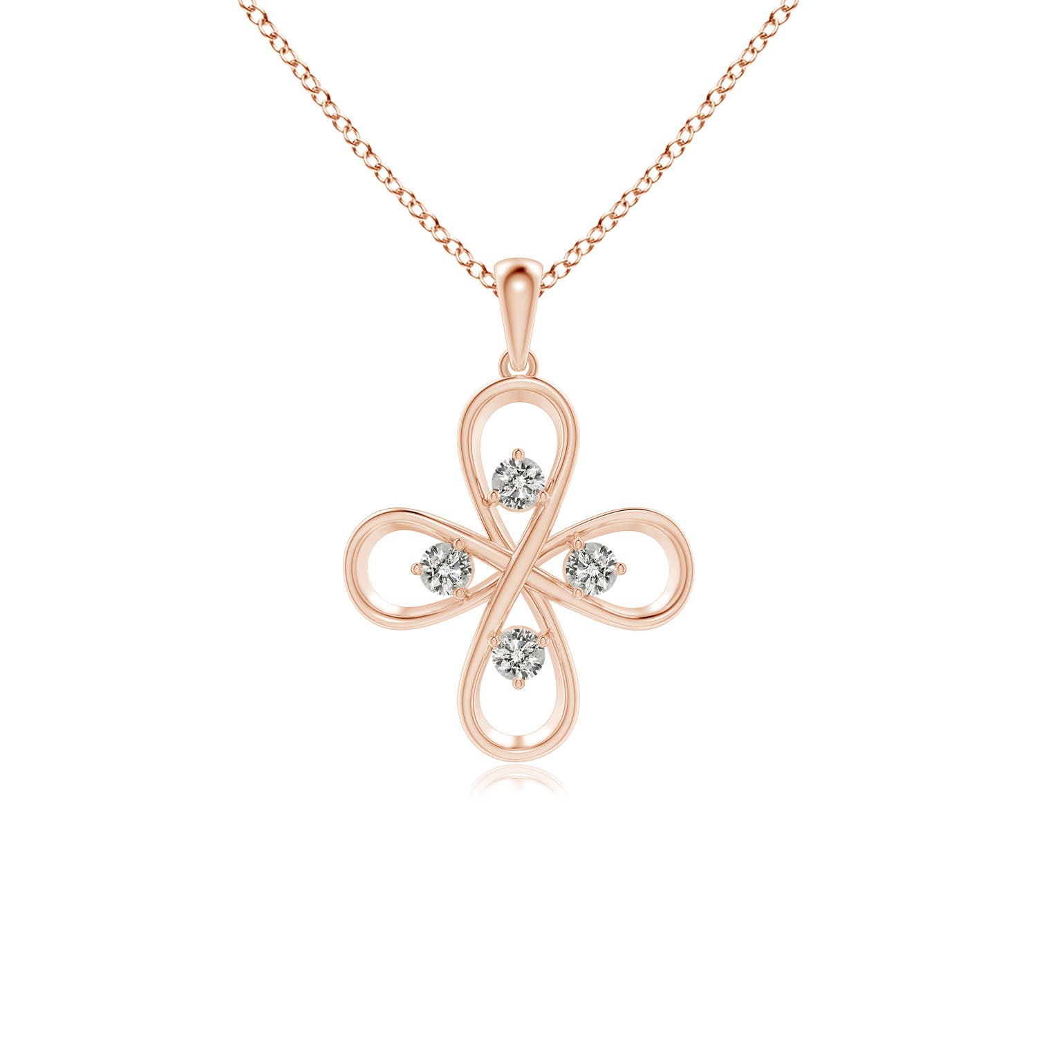 K, I3 / 0.23 CT / 14 KT Rose Gold