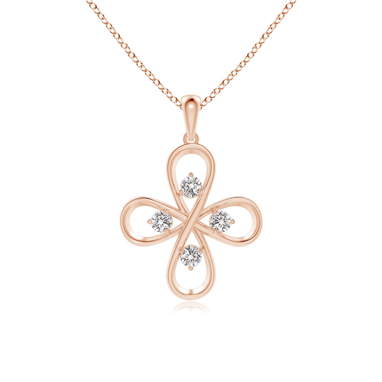 I-J, I1-I2 / 0.76 CT / 14 KT Rose Gold