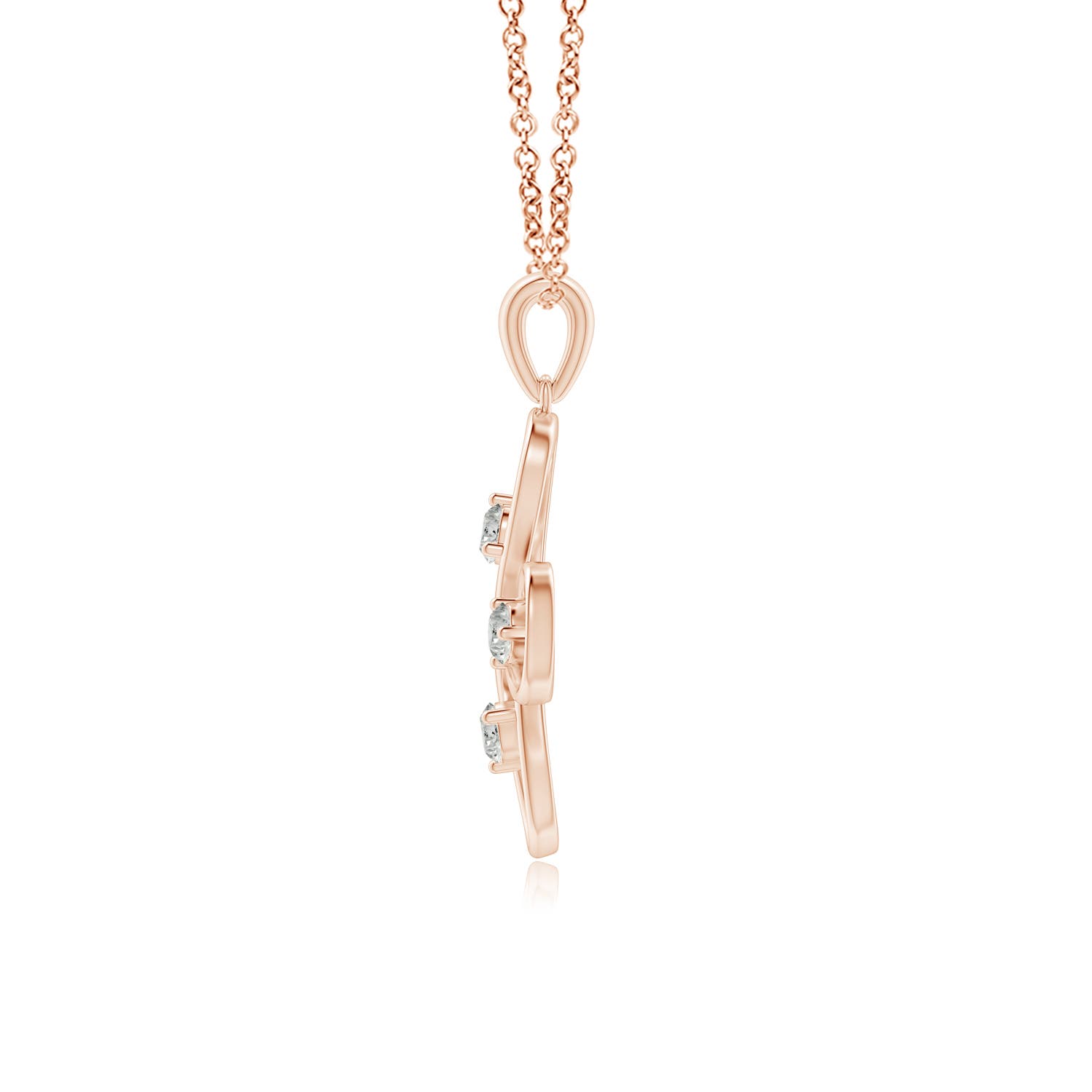 K, I3 / 0.76 CT / 14 KT Rose Gold