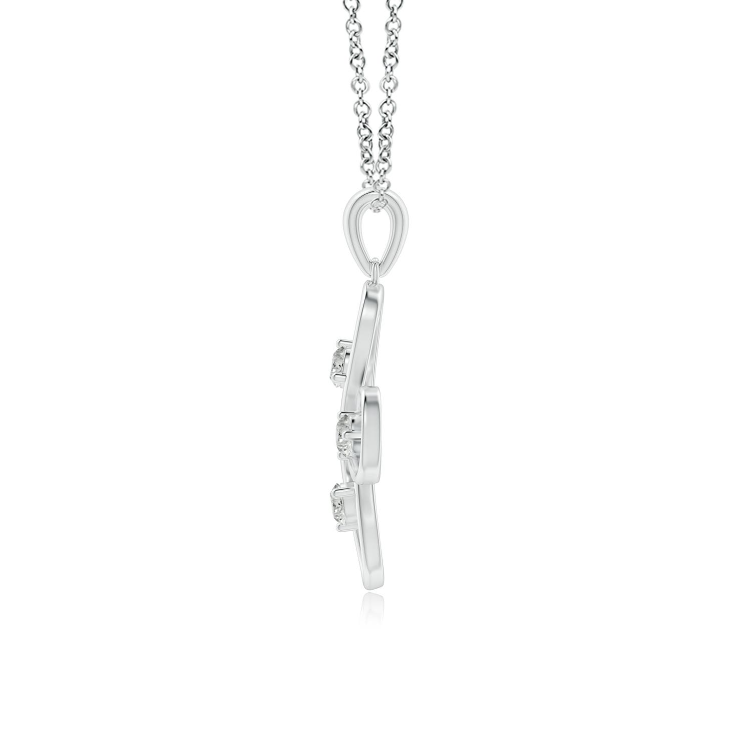 K, I3 / 0.76 CT / 14 KT White Gold