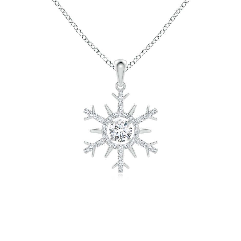 4.3mm GVS2 Diamond Snowflake Pendant in P950 Platinum 