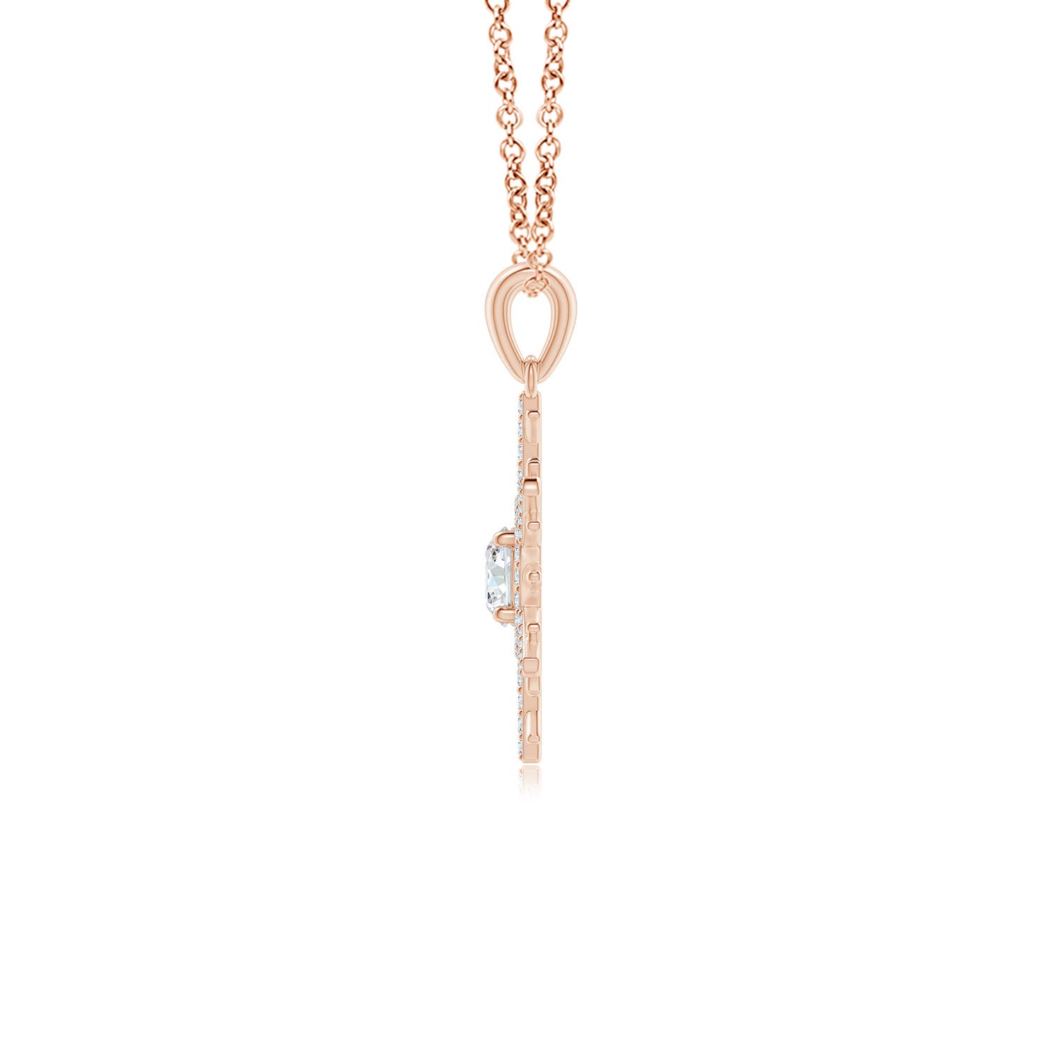 G, VS2 / 0.51 CT / 14 KT Rose Gold