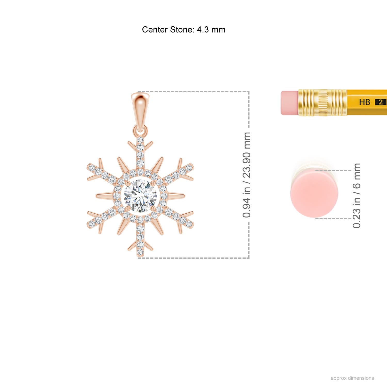 G, VS2 / 0.51 CT / 14 KT Rose Gold