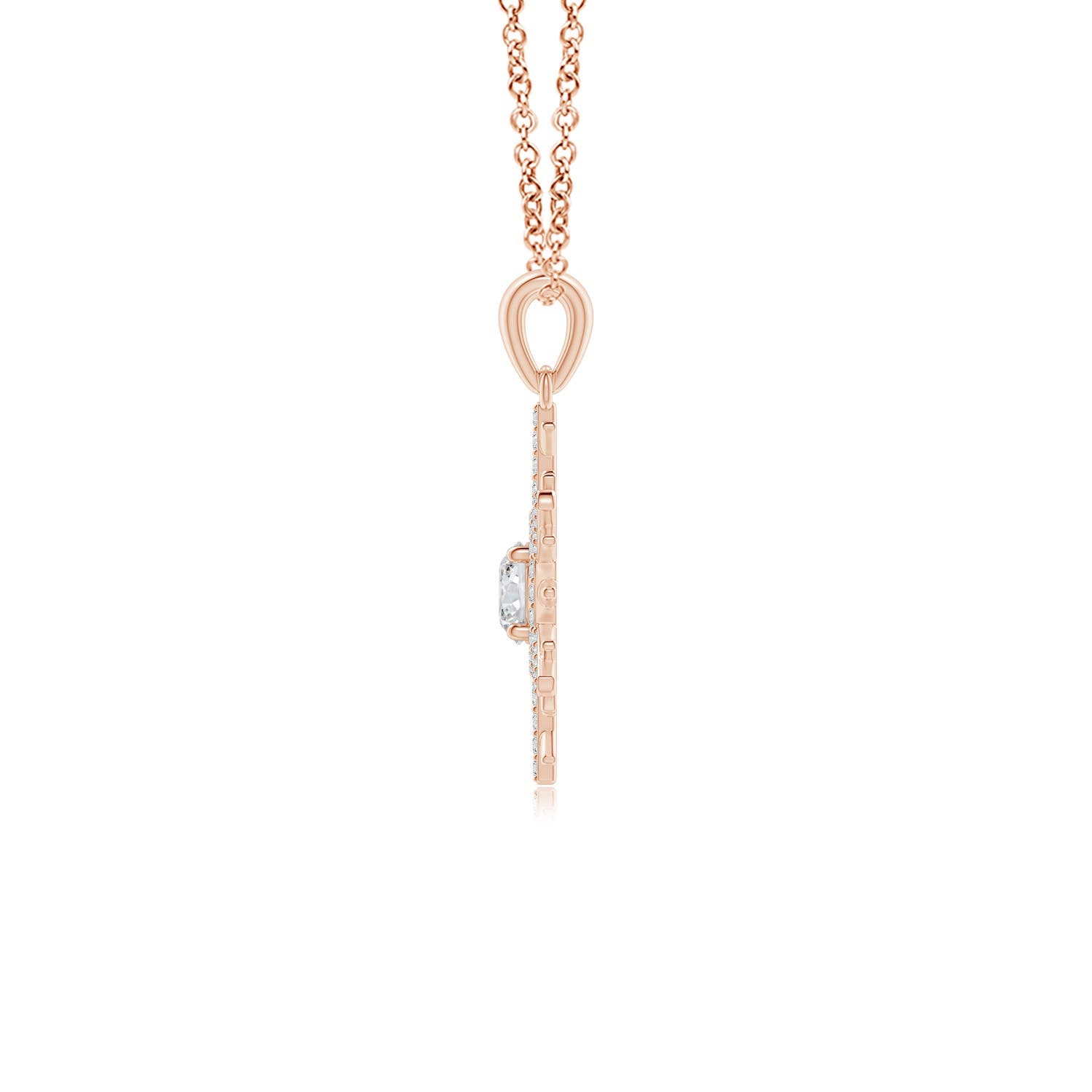 H, SI2 / 0.51 CT / 14 KT Rose Gold