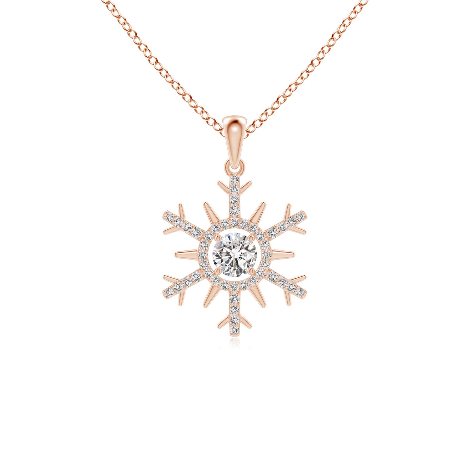 I-J, I1-I2 / 0.51 CT / 14 KT Rose Gold