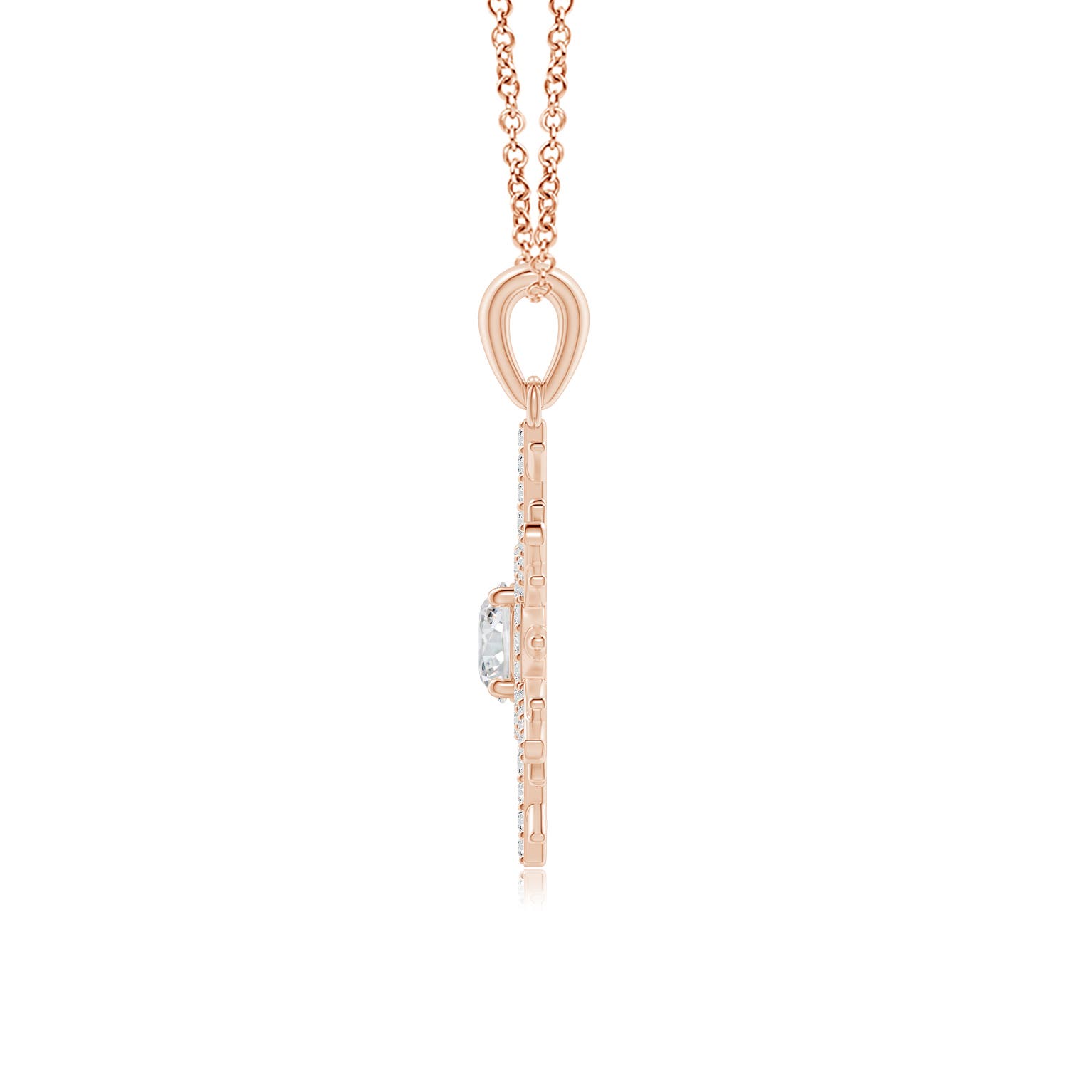 H, SI2 / 0.89 CT / 14 KT Rose Gold