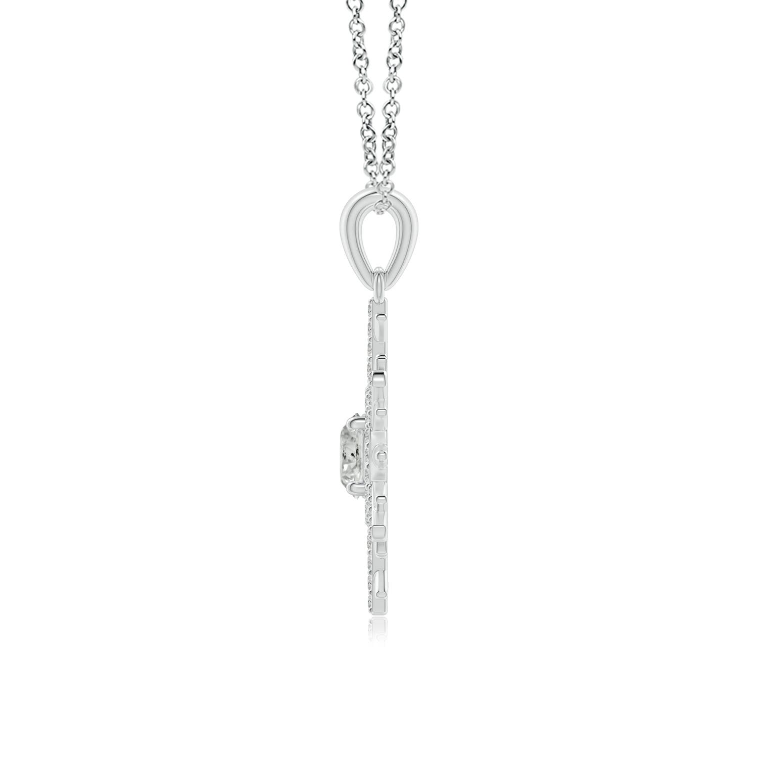 K, I3 / 0.89 CT / 14 KT White Gold