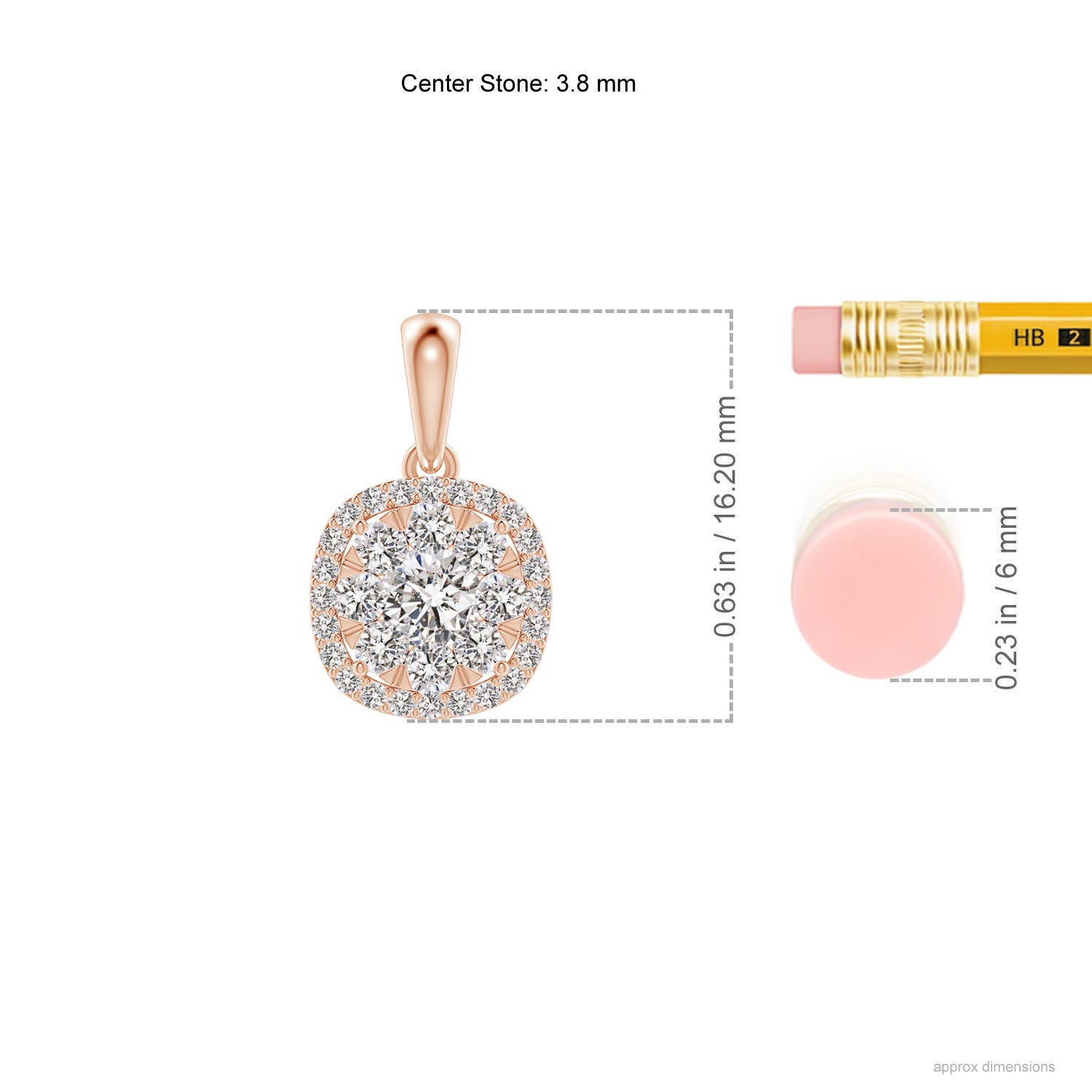 I-J, I1-I2 / 0.62 CT / 14 KT Rose Gold