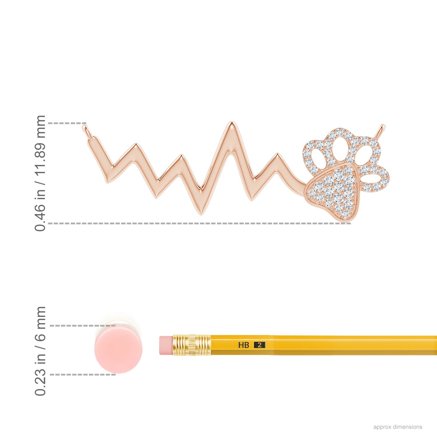 F-G, VS / 0.16 CT / 14 KT Rose Gold