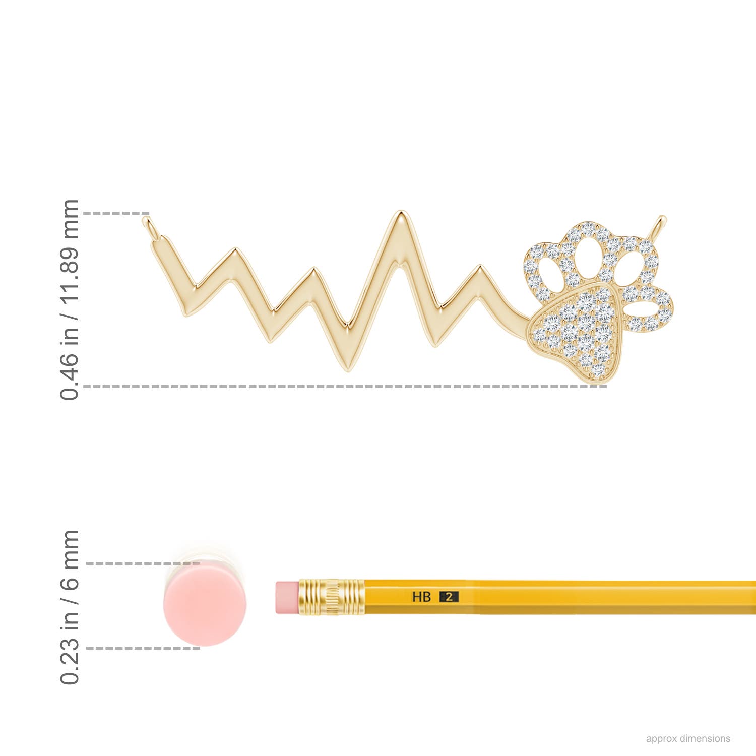 F-G, VS / 0.16 CT / 14 KT Yellow Gold