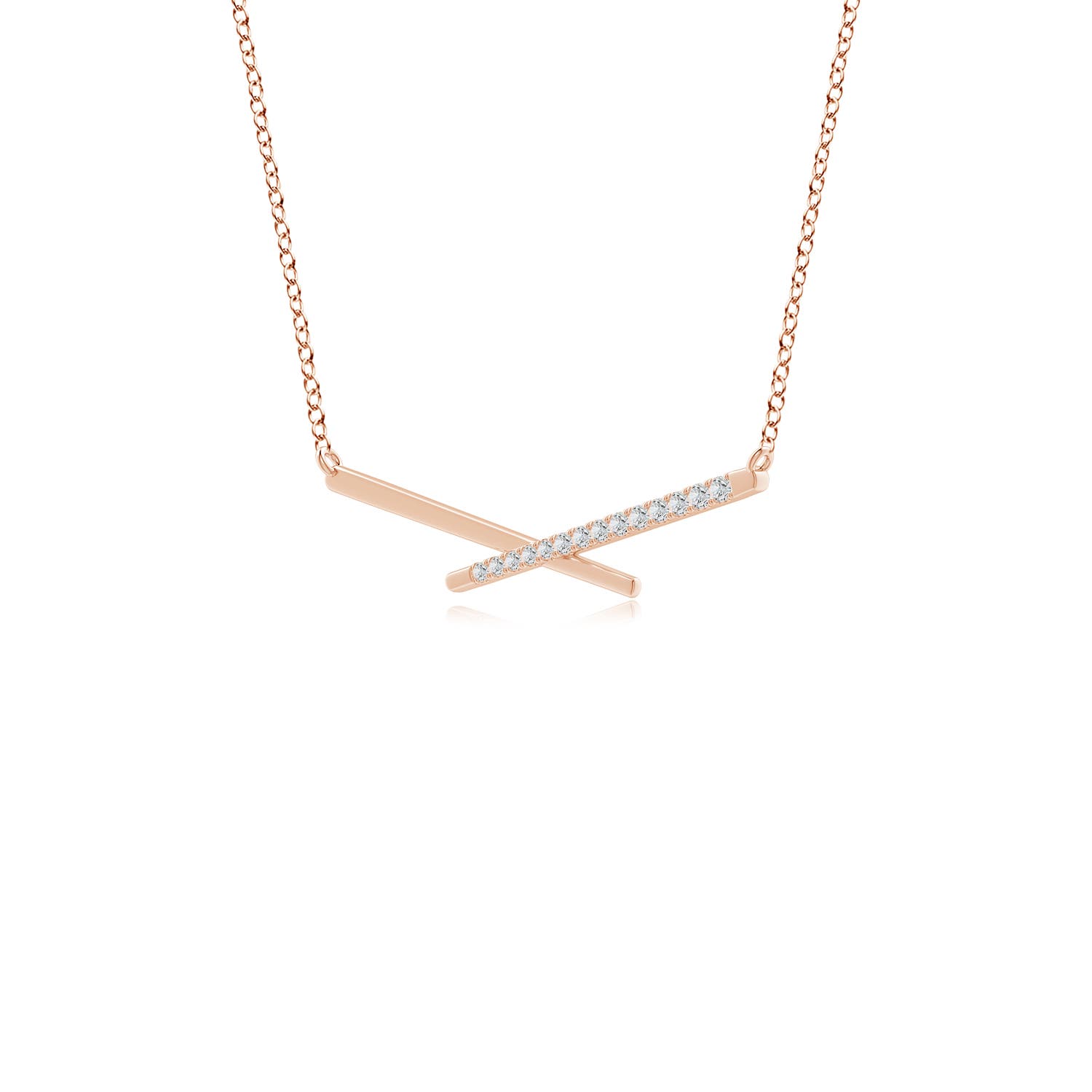 H, SI2 / 0.1 CT / 14 KT Rose Gold